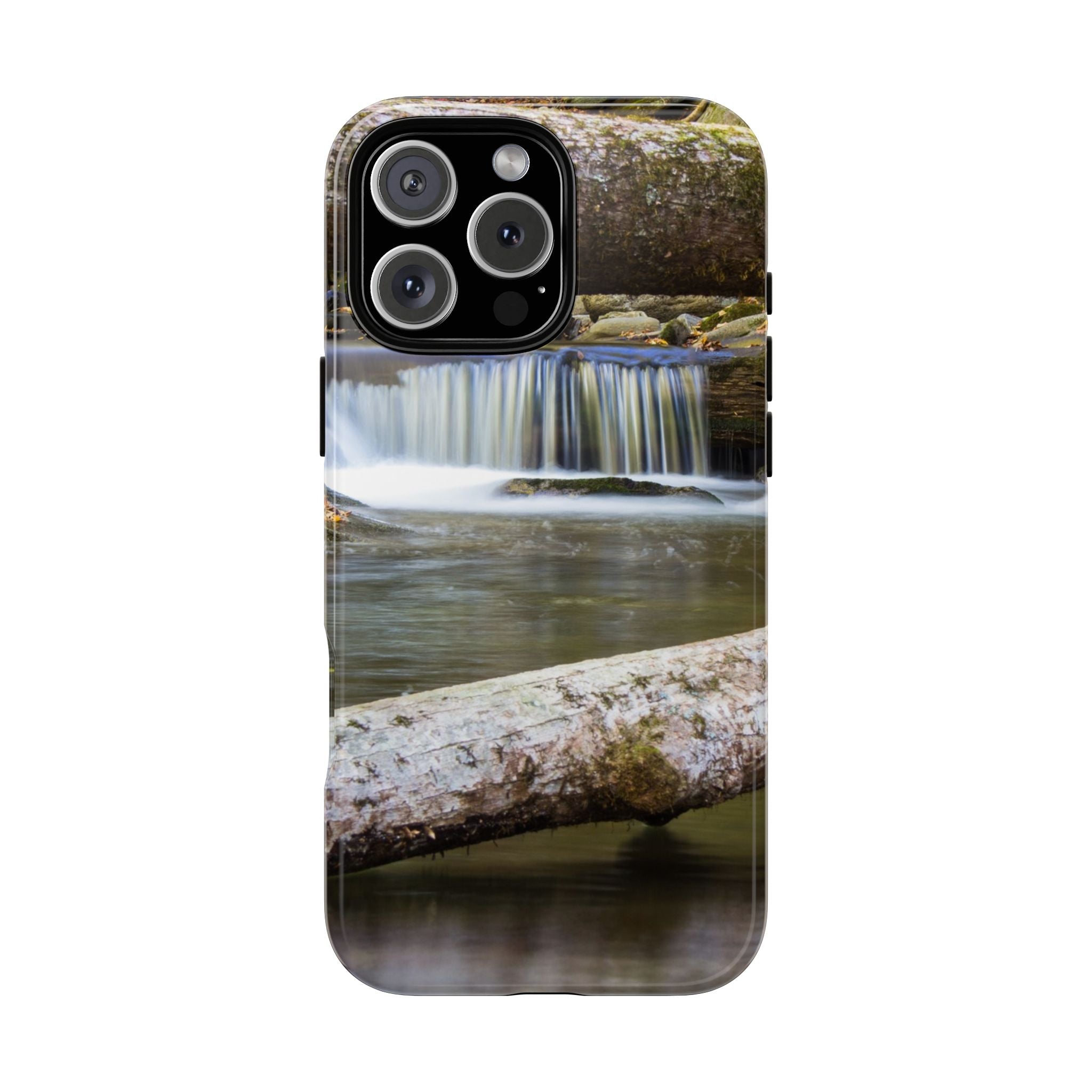 Nature-Inspired Phone Case, Tough Cases with Waterfall Design, Durable Phone Accessory, Outdoor Lover Gift, Nature Photography Case