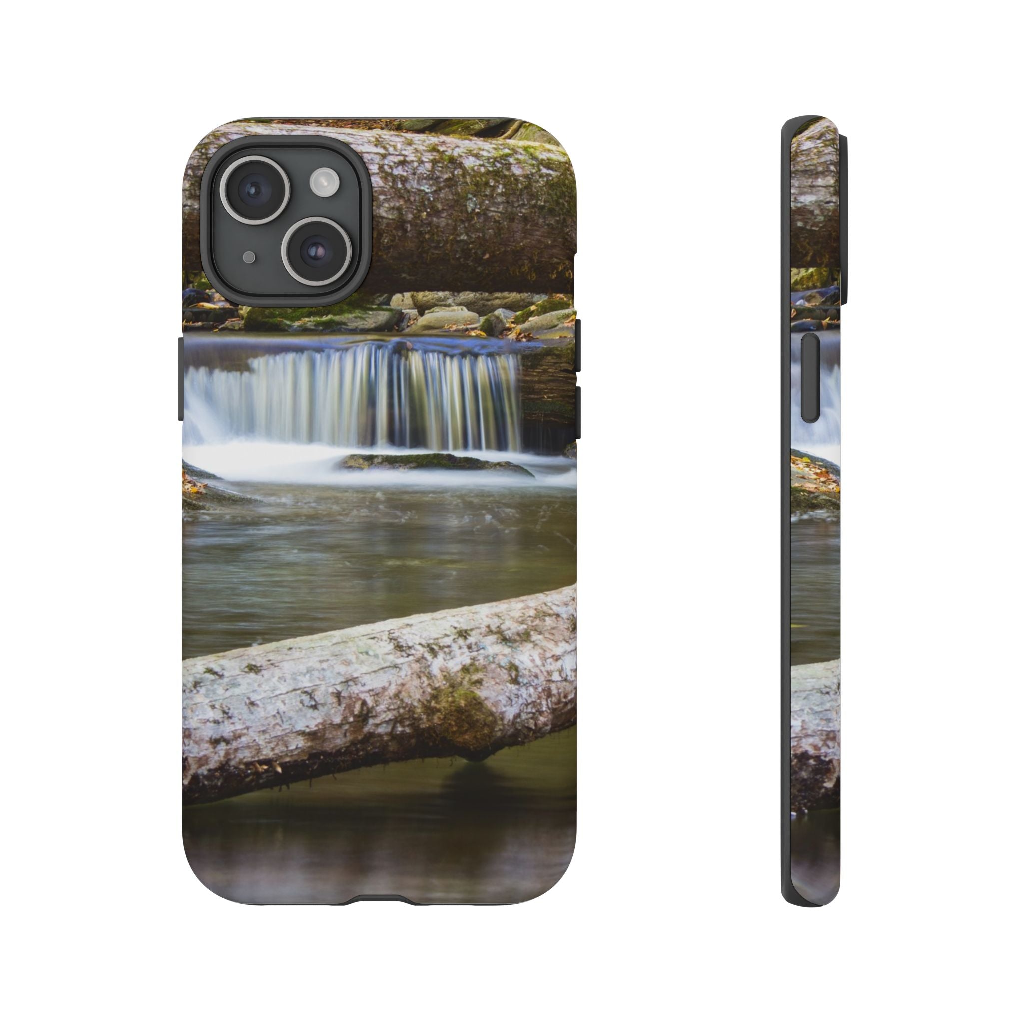Nature-Inspired Phone Case, Tough Cases with Waterfall Design, Durable Phone Accessory, Outdoor Lover Gift, Nature Photography Case