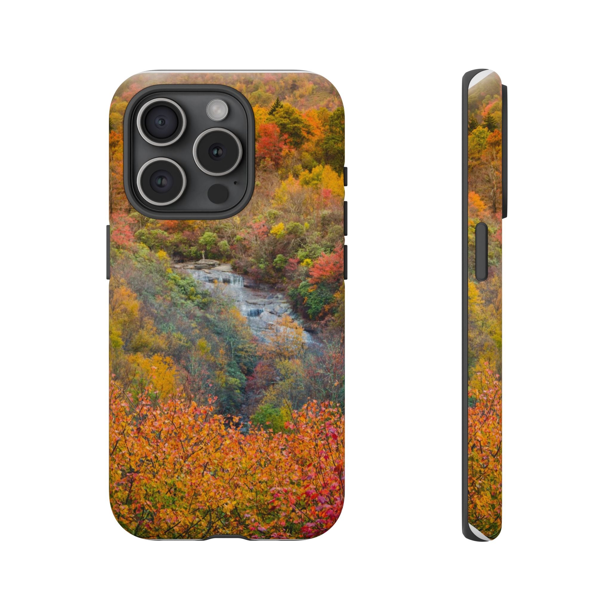 Nature-Inspired Phone Case, Tough Cases, Fall Landscape Design, Eco-Friendly, Protective Cover, Gifts for Nature Lovers