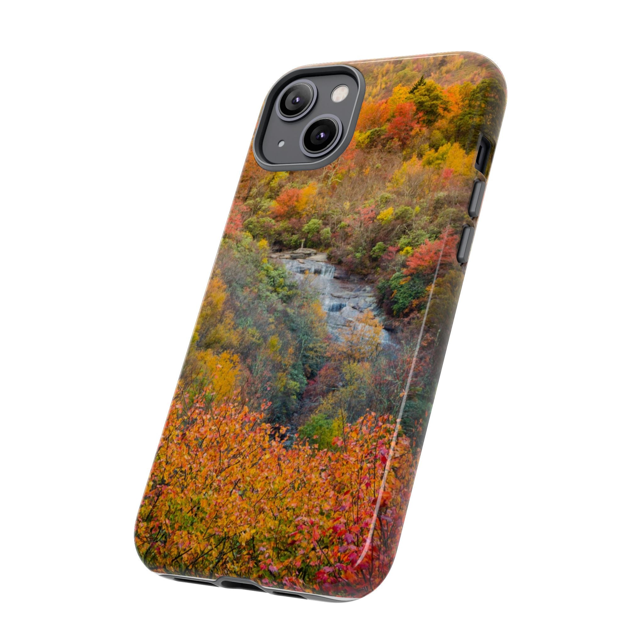 Nature-Inspired Phone Case, Tough Cases, Fall Landscape Design, Eco-Friendly, Protective Cover, Gifts for Nature Lovers