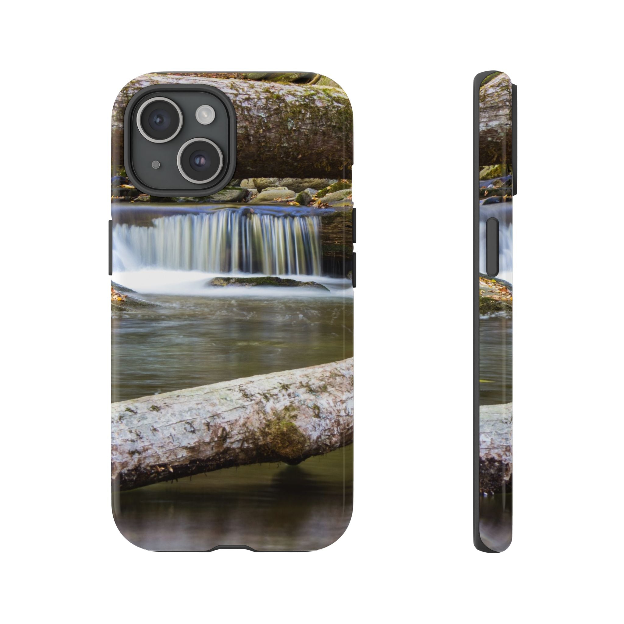 Nature-Inspired Phone Case, Tough Cases with Waterfall Design, Durable Phone Accessory, Outdoor Lover Gift, Nature Photography Case