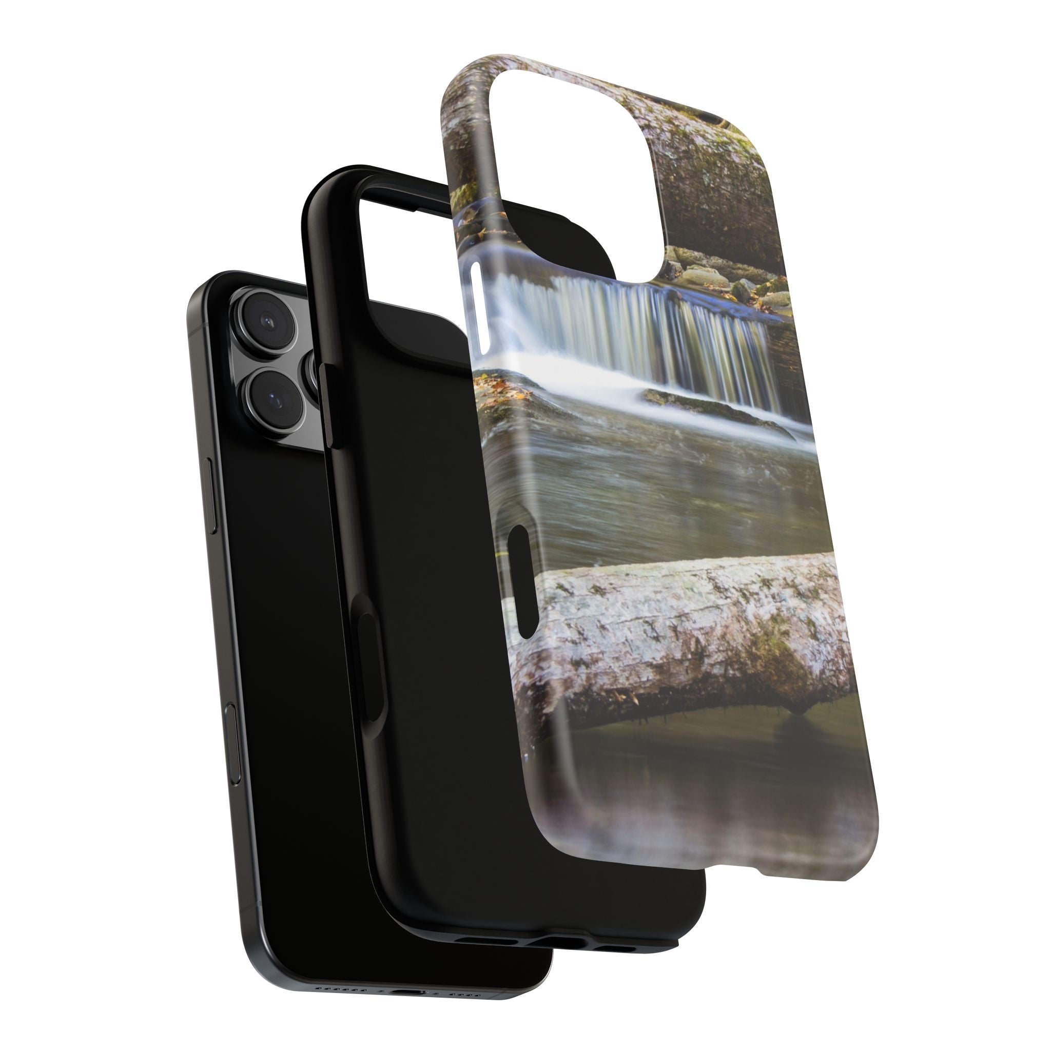 Nature-Inspired Phone Case, Tough Cases with Waterfall Design, Durable Phone Accessory, Outdoor Lover Gift, Nature Photography Case