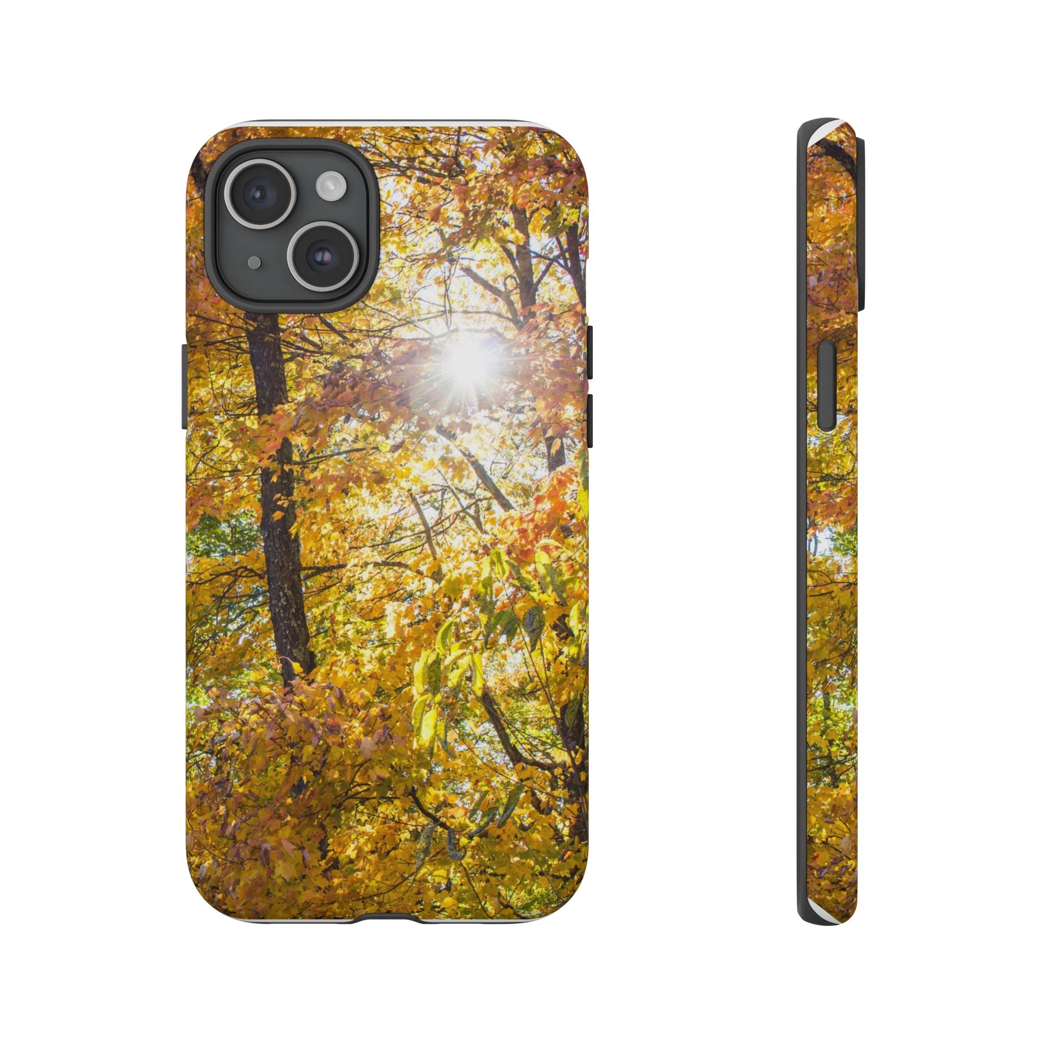 Autumn Forest Phone Case, Tough Cases for iPhone, Fall Vibes Accessories, Nature Lover Gift, Seasonal Phone Cover, Eco-Friendly Design