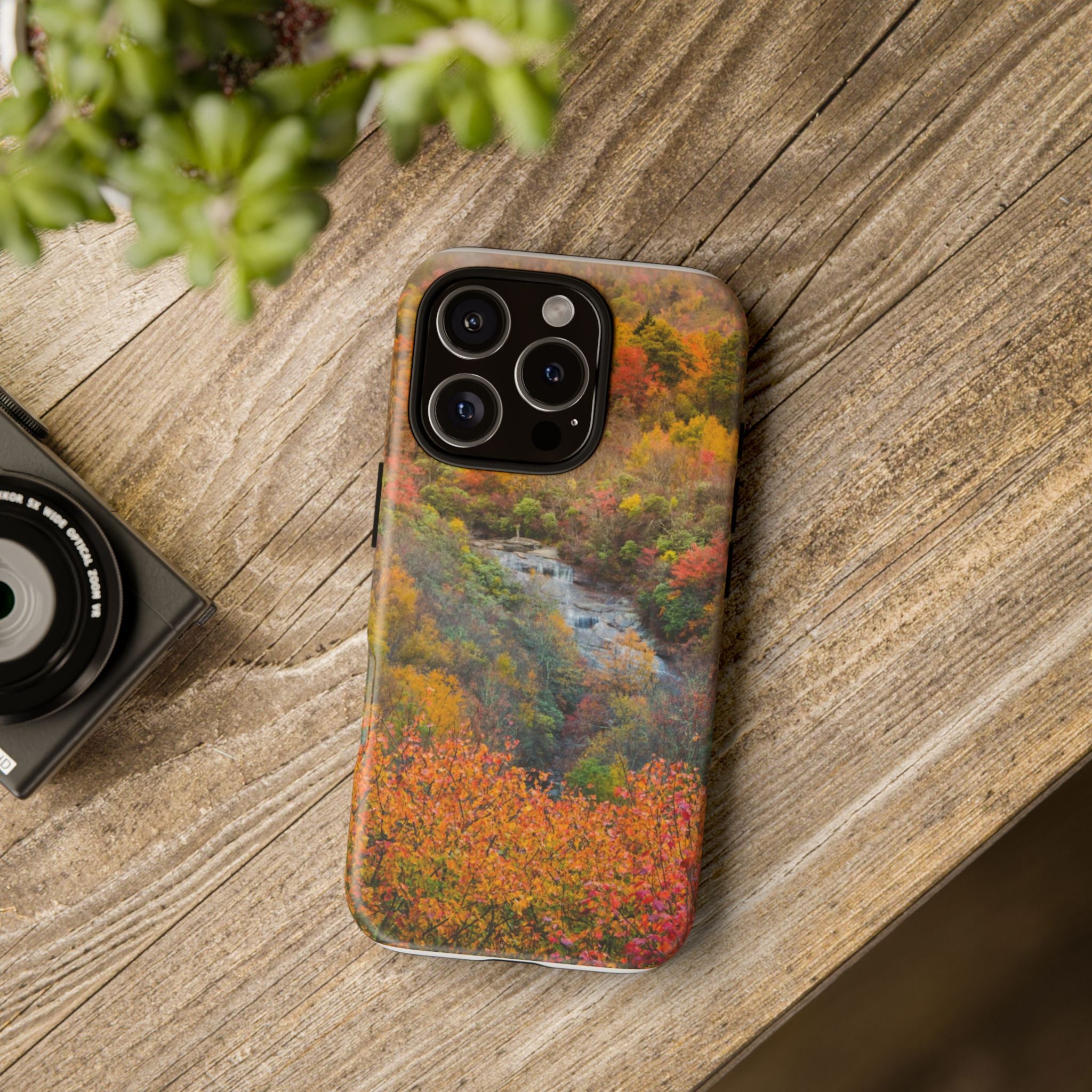 Nature-Inspired Phone Case, Tough Cases, Fall Landscape Design, Eco-Friendly, Protective Cover, Gifts for Nature Lovers