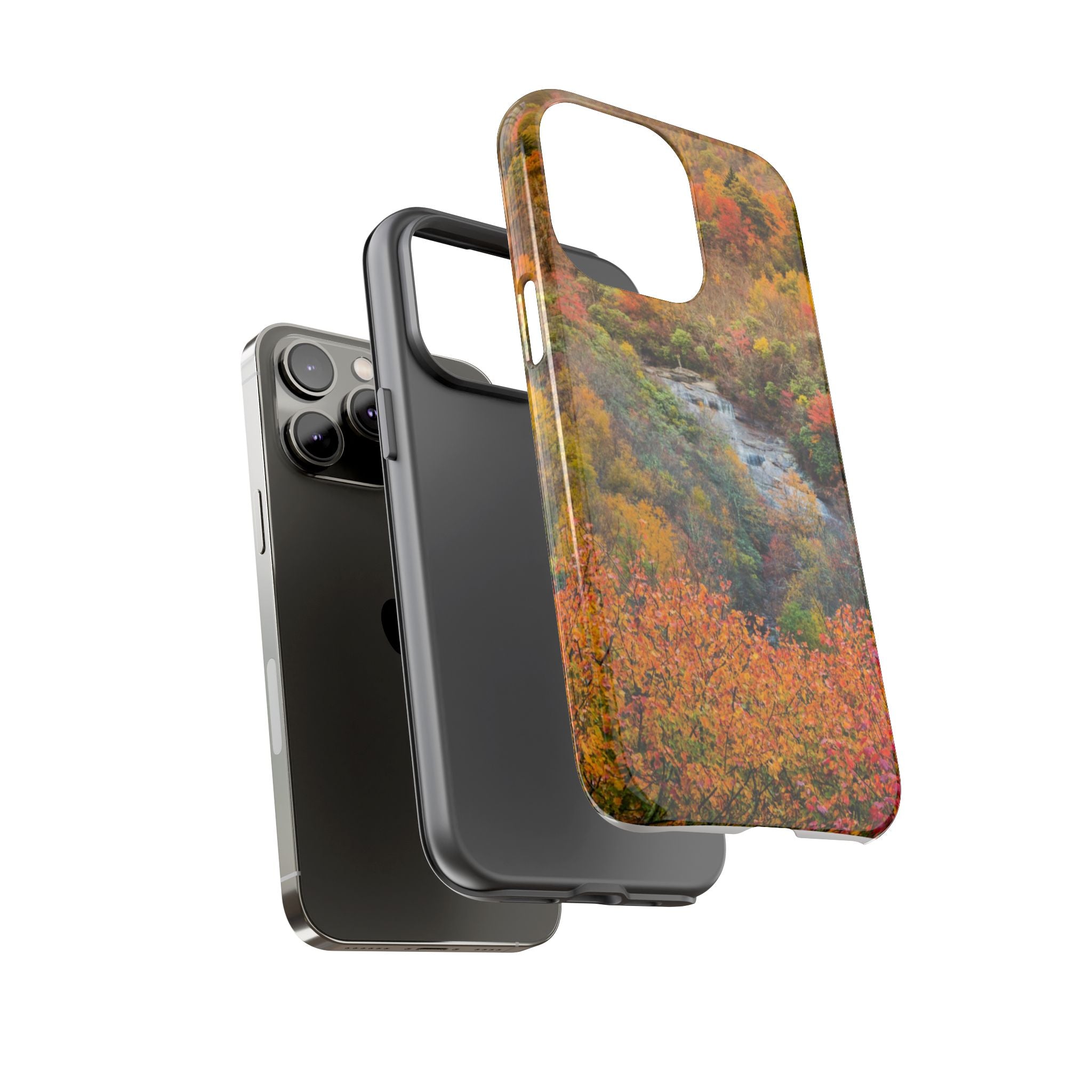 Nature-Inspired Phone Case, Tough Cases, Fall Landscape Design, Eco-Friendly, Protective Cover, Gifts for Nature Lovers