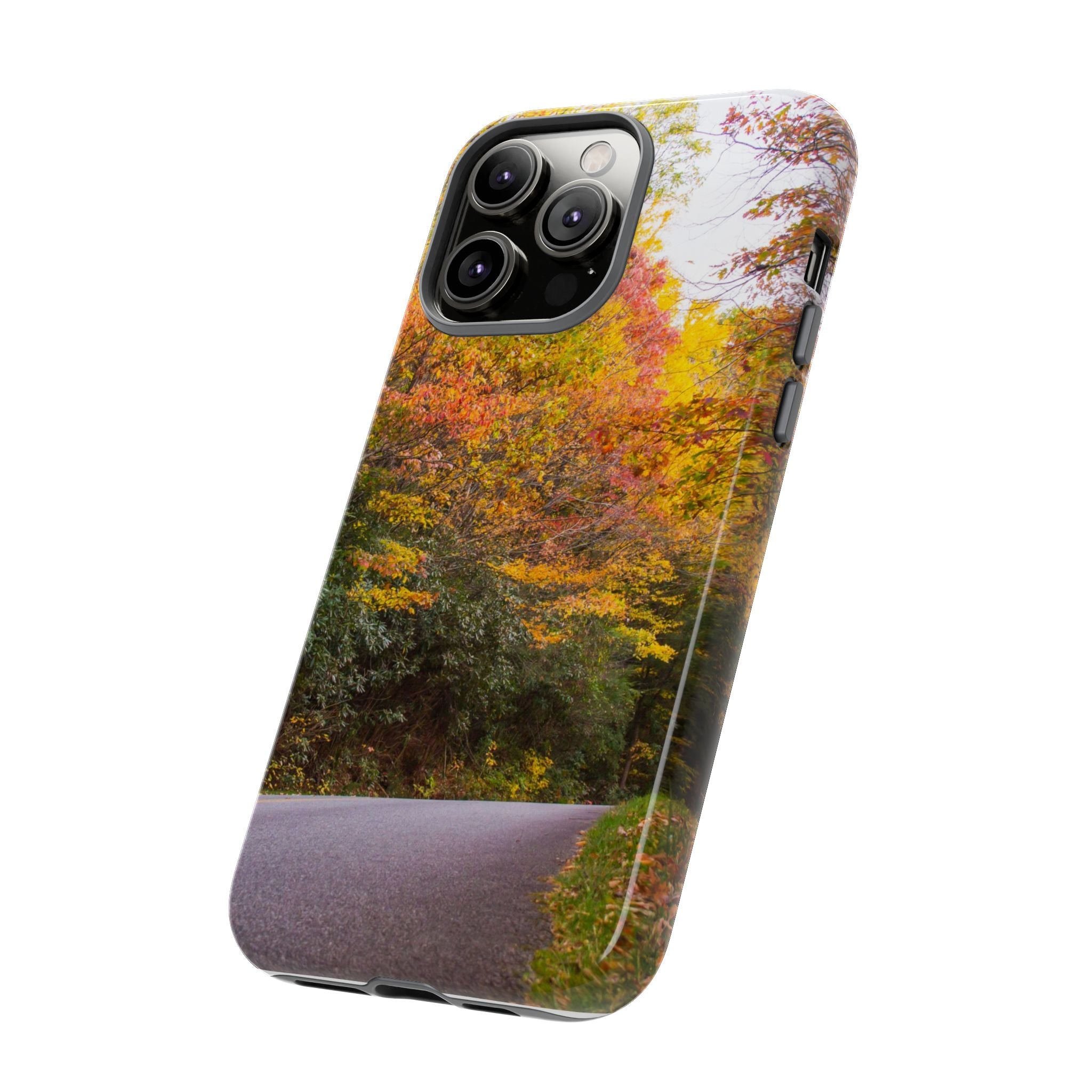 Fall Landscape Phone Case, Autumn iPhone Cover, Unique Tough Cases, Nature Lover Gift, Seasonal Phone Accessory, Eco-Friendly Design