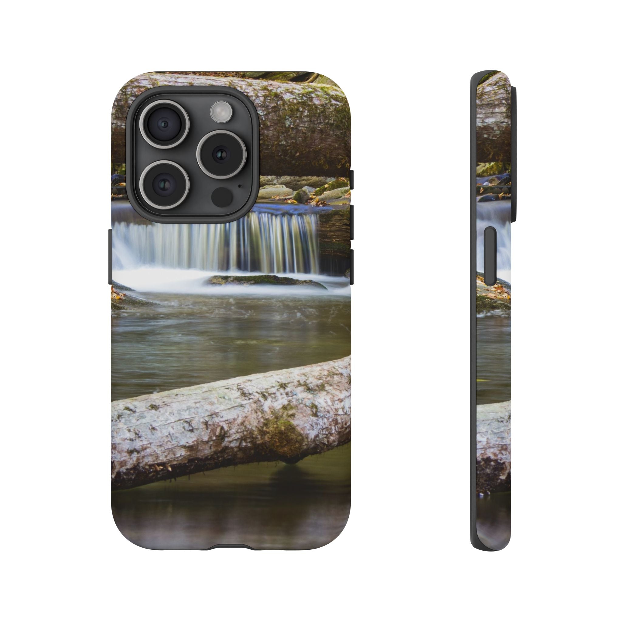 Nature-Inspired Phone Case, Tough Cases with Waterfall Design, Durable Phone Accessory, Outdoor Lover Gift, Nature Photography Case