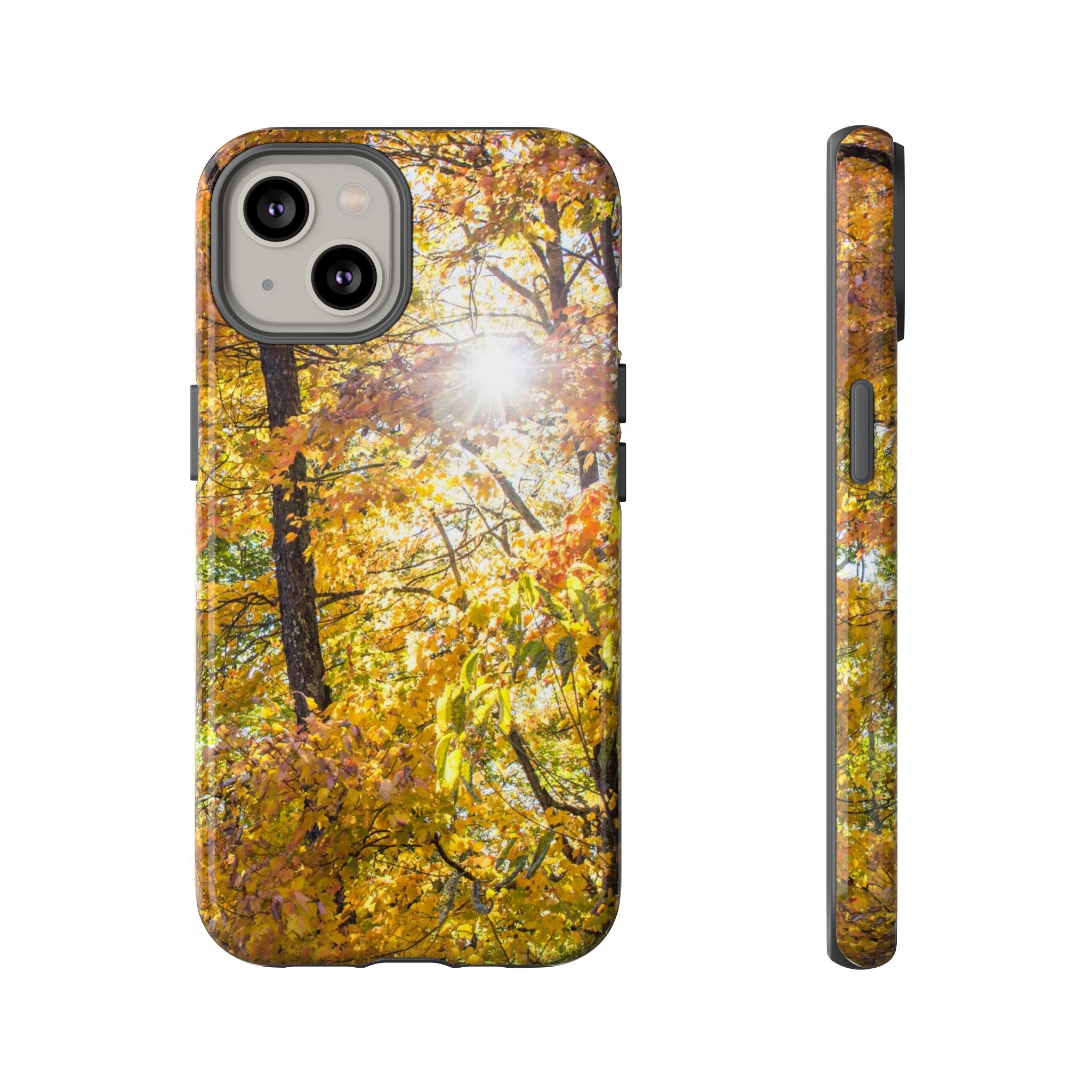 Autumn Forest Phone Case, Tough Cases for iPhone, Fall Vibes Accessories, Nature Lover Gift, Seasonal Phone Cover, Eco-Friendly Design