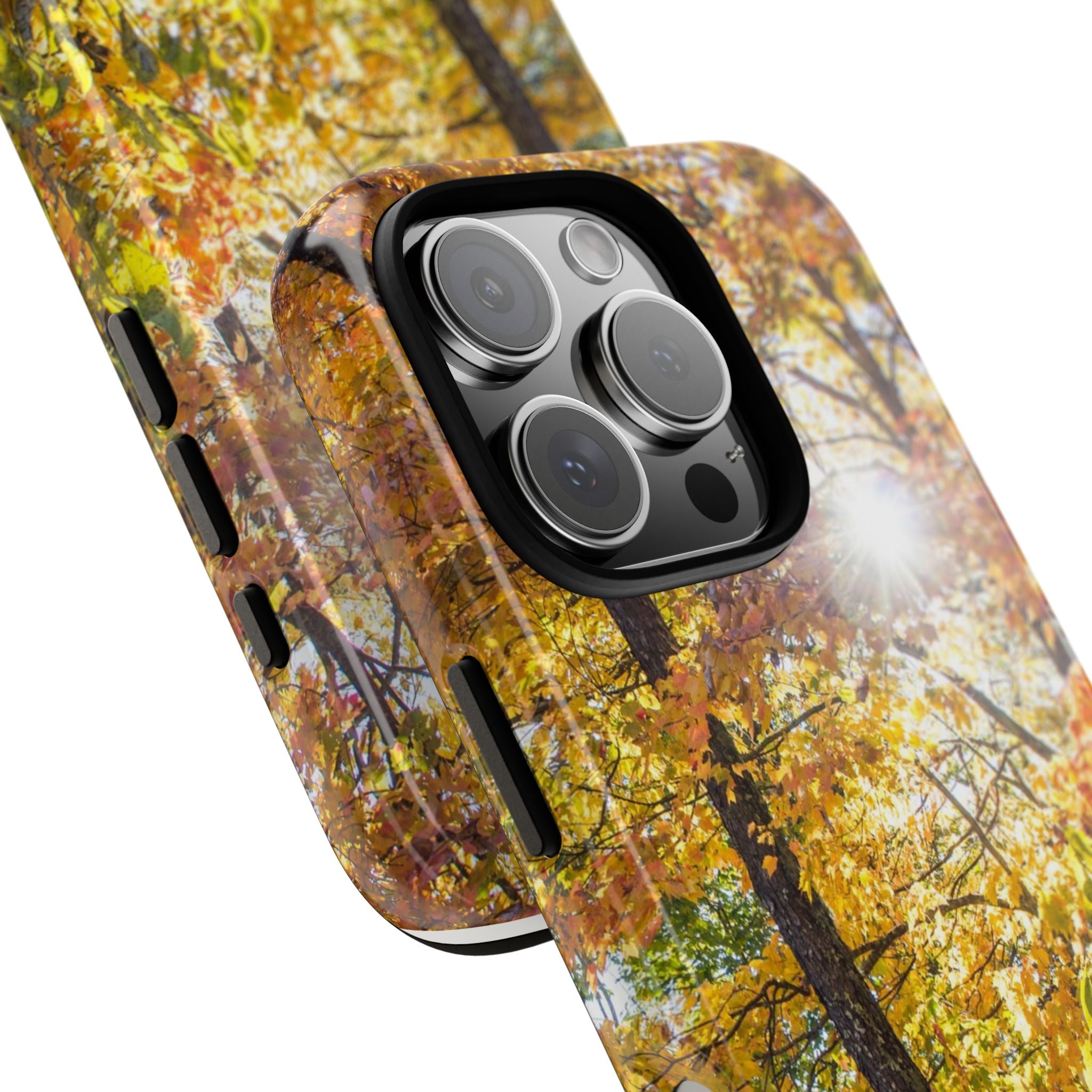 Autumn Forest Phone Case, Tough Cases for iPhone, Fall Vibes Accessories, Nature Lover Gift, Seasonal Phone Cover, Eco-Friendly Design