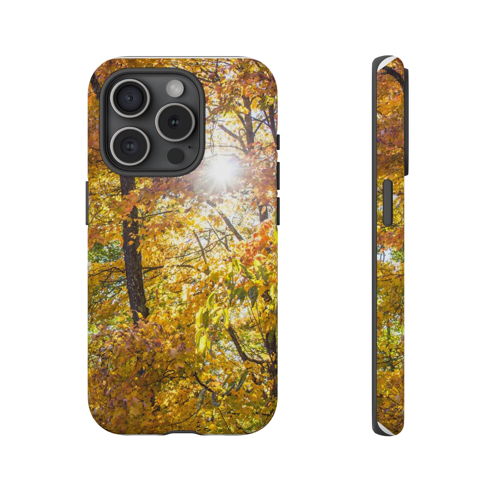 Autumn Forest Phone Case, Tough Cases for iPhone, Fall Vibes Accessories, Nature Lover Gift, Seasonal Phone Cover, Eco-Friendly Design