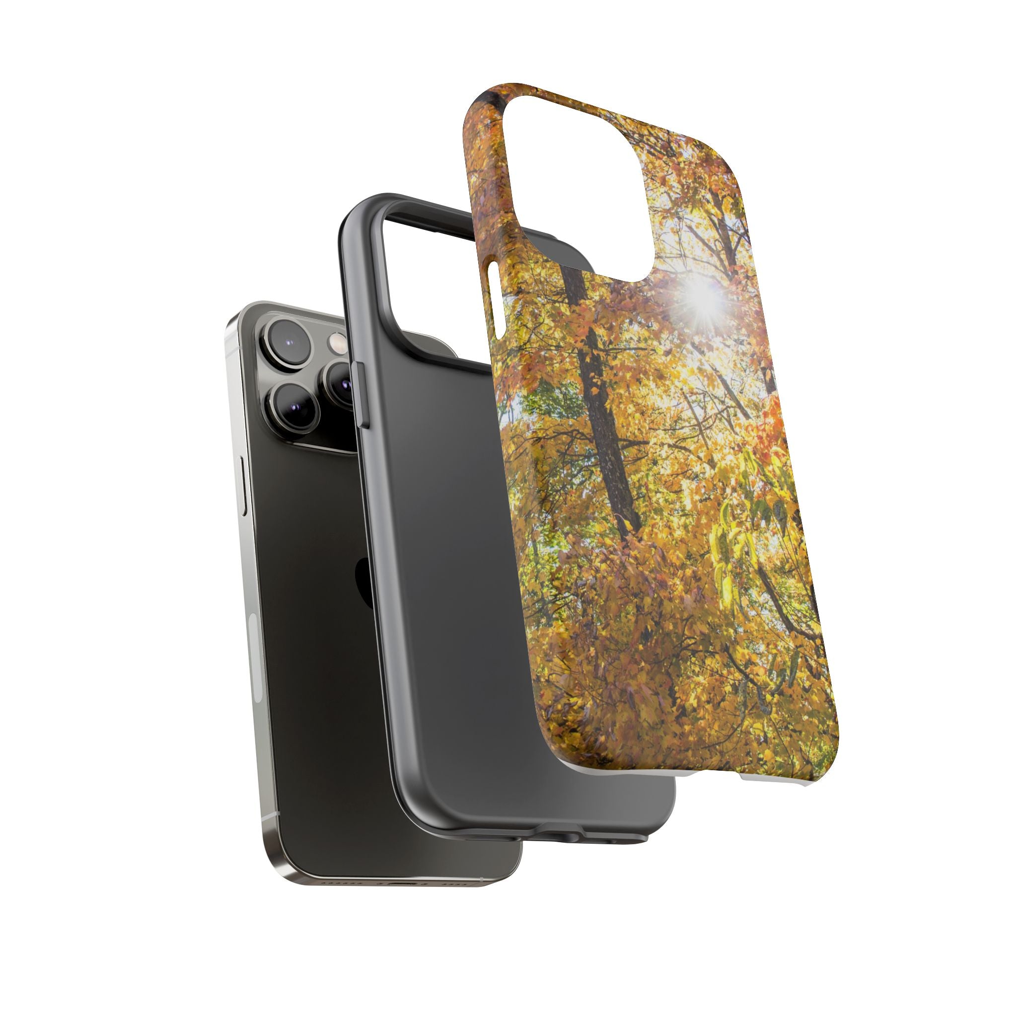 Autumn Forest Phone Case, Tough Cases for iPhone, Fall Vibes Accessories, Nature Lover Gift, Seasonal Phone Cover, Eco-Friendly Design