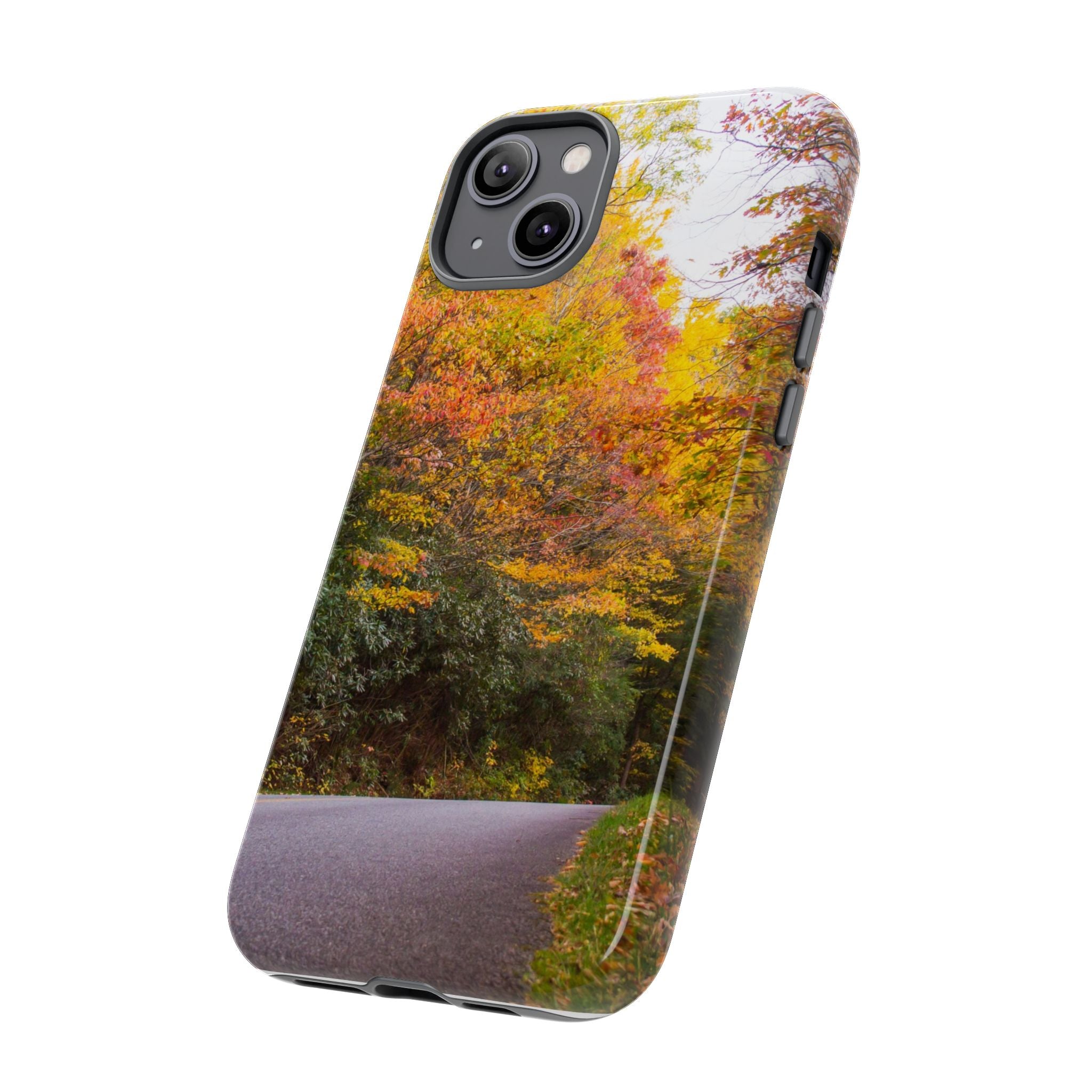 Fall Landscape Phone Case, Autumn iPhone Cover, Unique Tough Cases, Nature Lover Gift, Seasonal Phone Accessory, Eco-Friendly Design