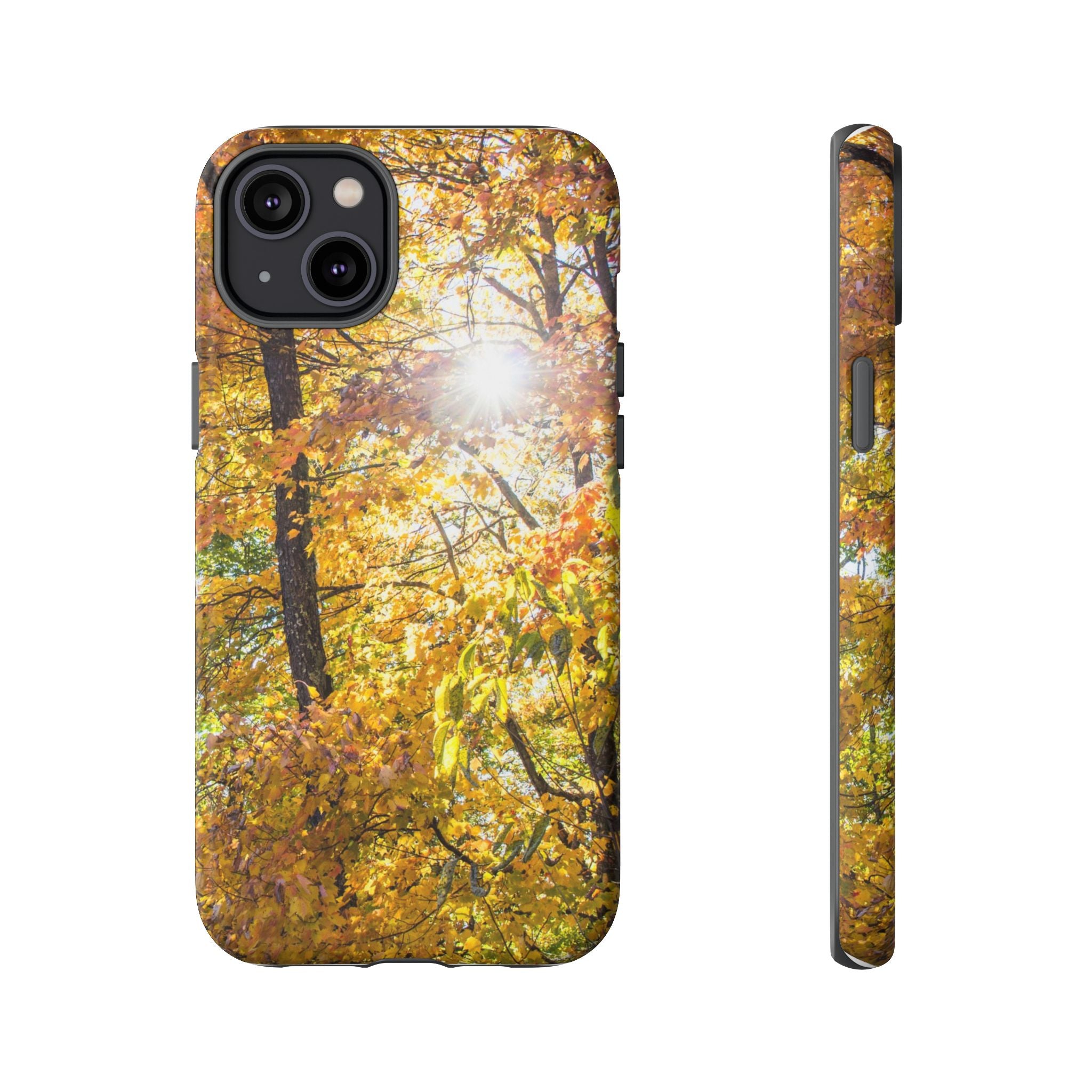 Autumn Forest Phone Case, Tough Cases for iPhone, Fall Vibes Accessories, Nature Lover Gift, Seasonal Phone Cover, Eco-Friendly Design