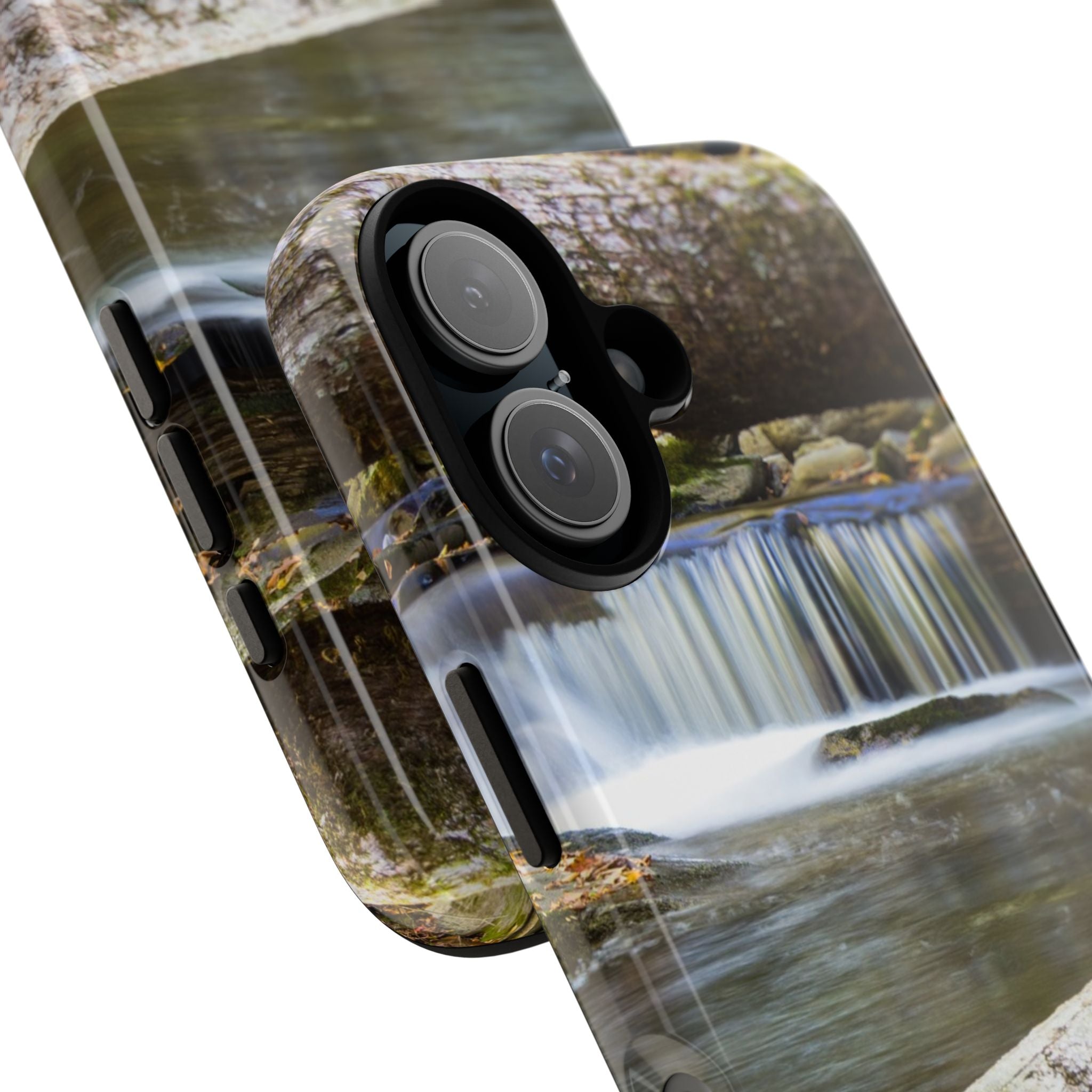 Nature-Inspired Phone Case, Tough Cases with Waterfall Design, Durable Phone Accessory, Outdoor Lover Gift, Nature Photography Case