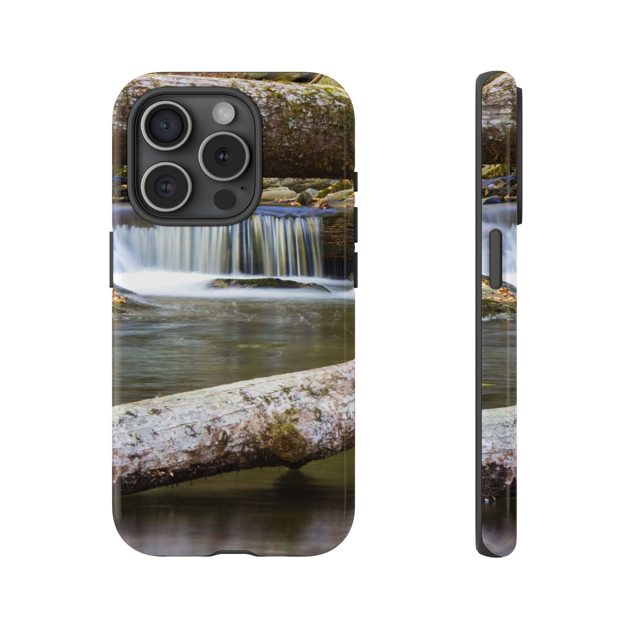 Nature-Inspired Phone Case, Tough Cases with Waterfall Design, Durable Phone Accessory, Outdoor Lover Gift, Nature Photography Case
