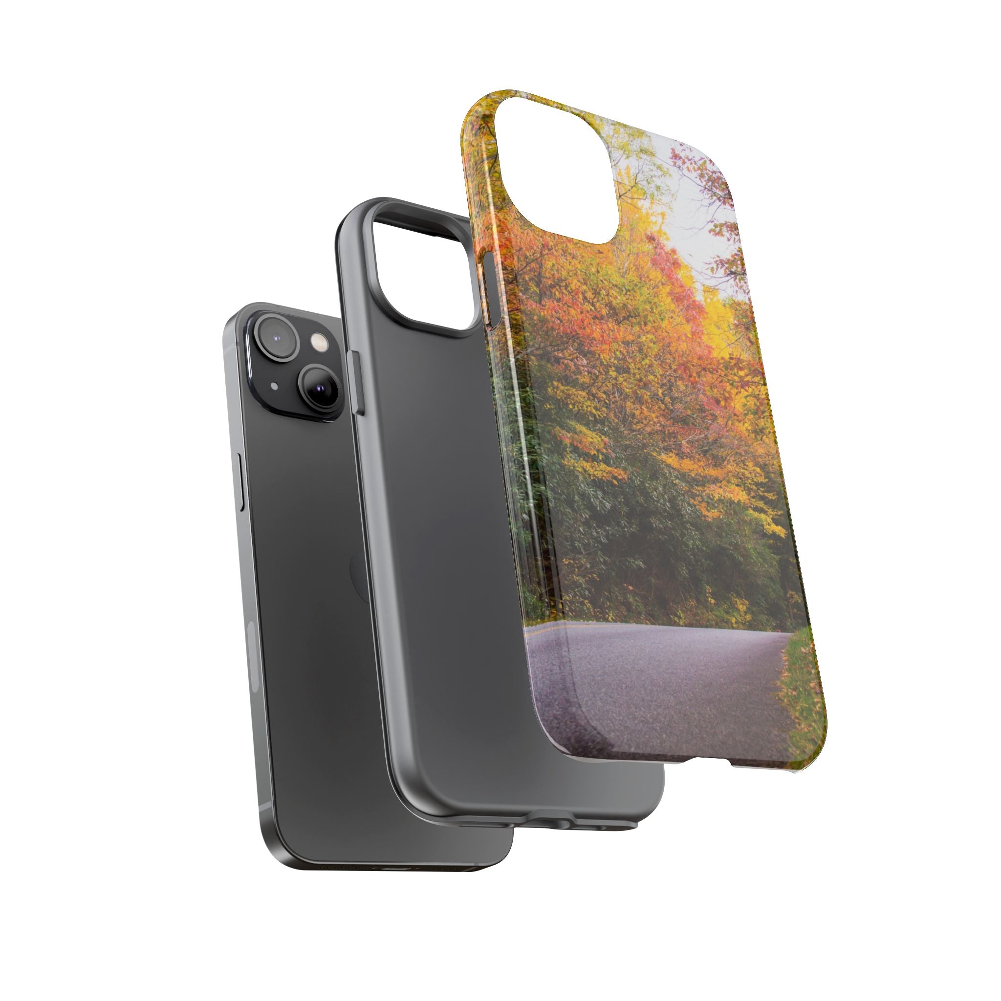 Fall Landscape Phone Case, Autumn iPhone Cover, Unique Tough Cases, Nature Lover Gift, Seasonal Phone Accessory, Eco-Friendly Design
