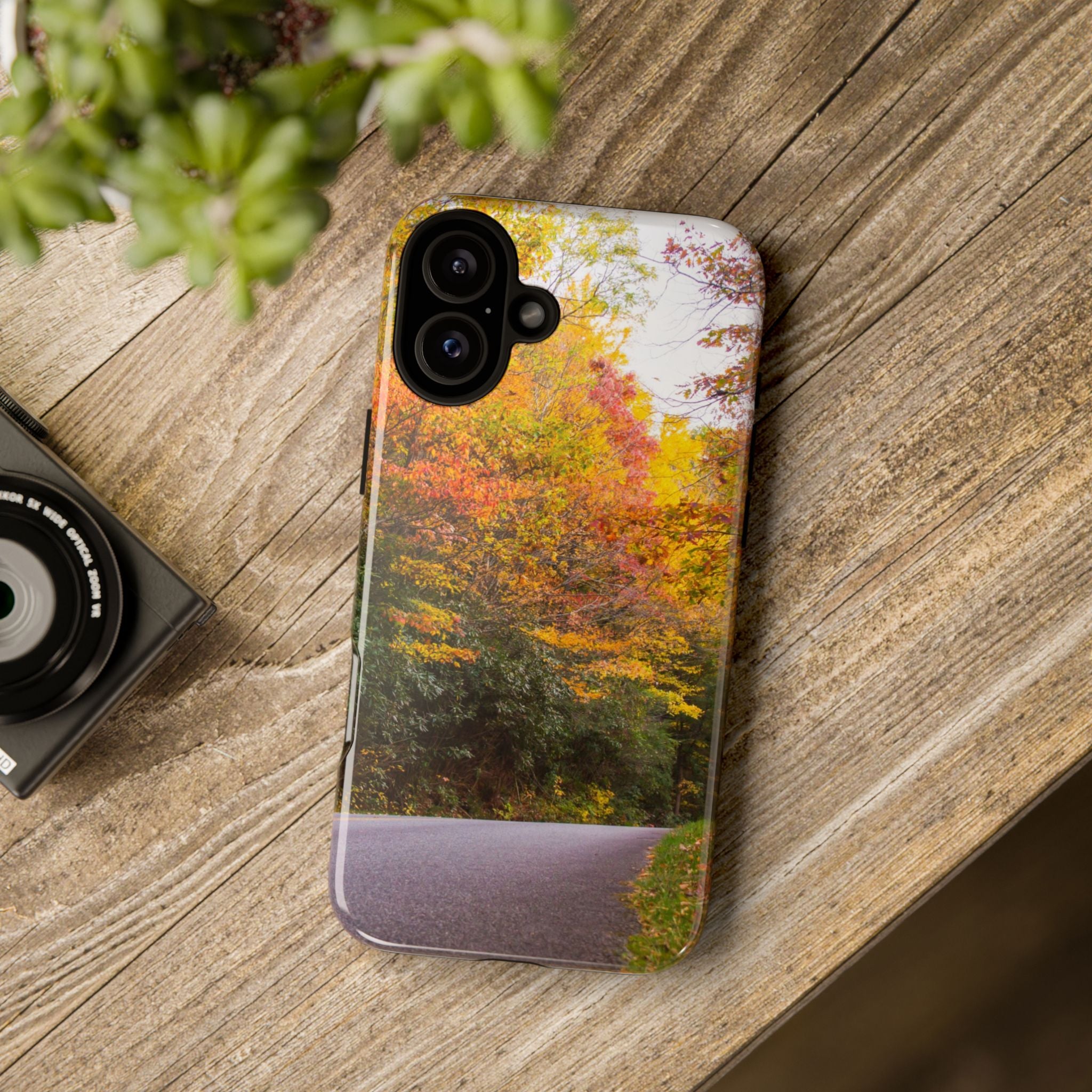 Fall Landscape Phone Case, Autumn iPhone Cover, Unique Tough Cases, Nature Lover Gift, Seasonal Phone Accessory, Eco-Friendly Design