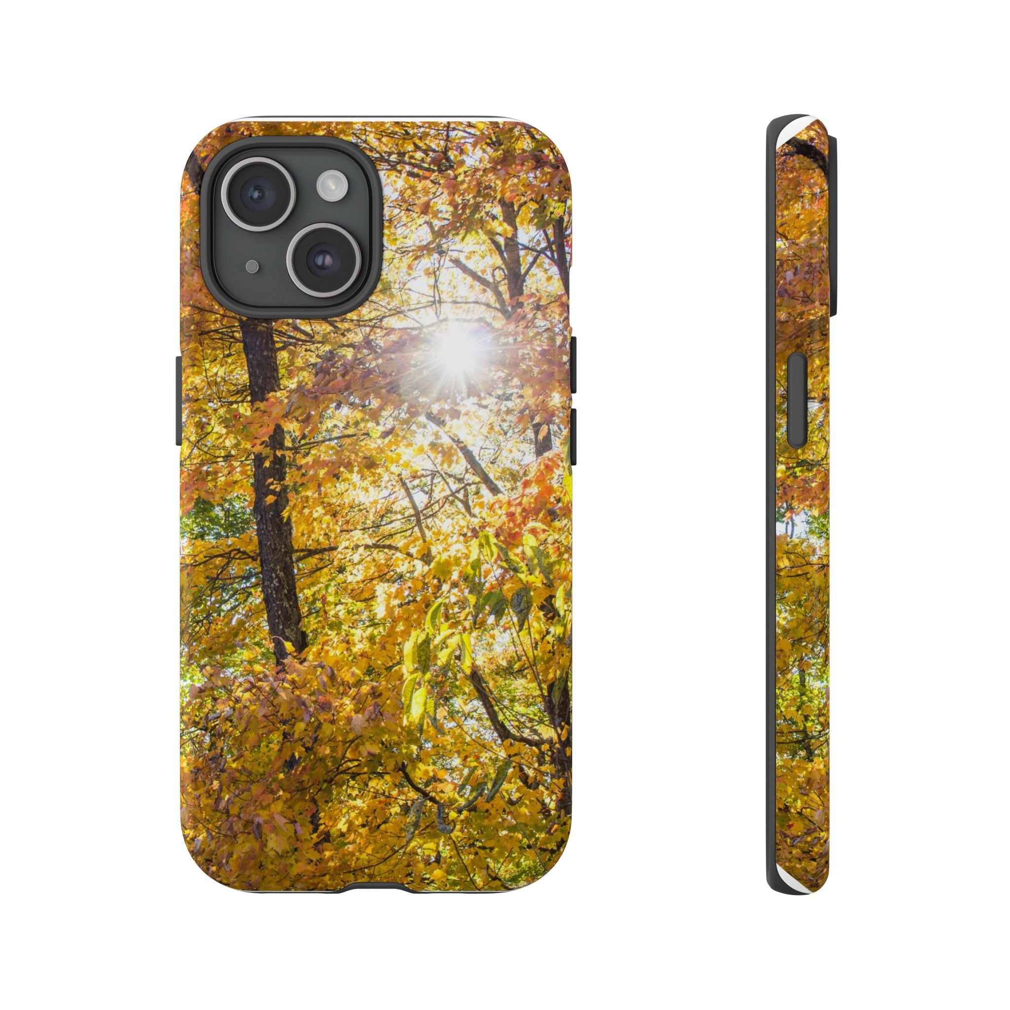 Autumn Forest Phone Case, Tough Cases for iPhone, Fall Vibes Accessories, Nature Lover Gift, Seasonal Phone Cover, Eco-Friendly Design
