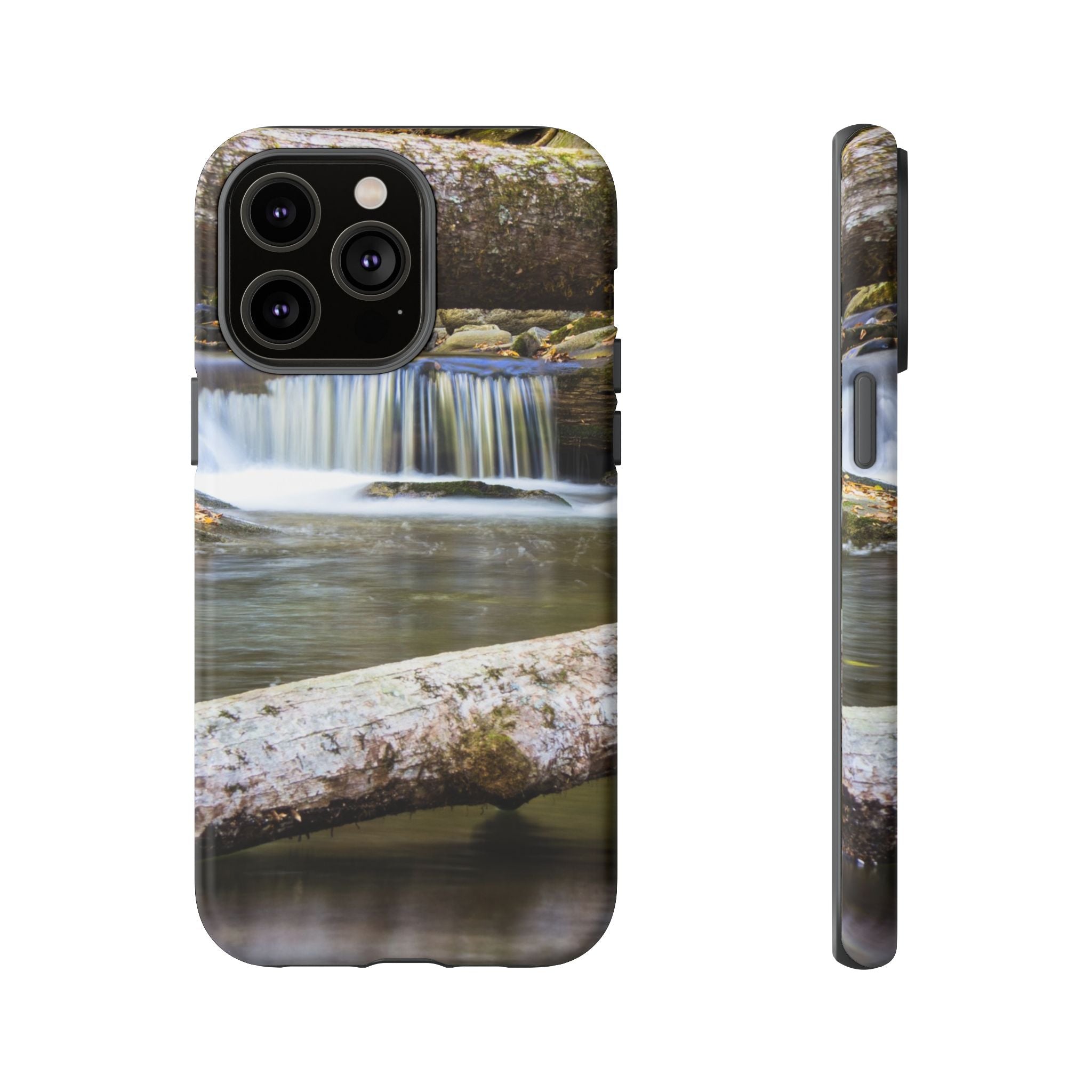 Nature-Inspired Phone Case, Tough Cases with Waterfall Design, Durable Phone Accessory, Outdoor Lover Gift, Nature Photography Case