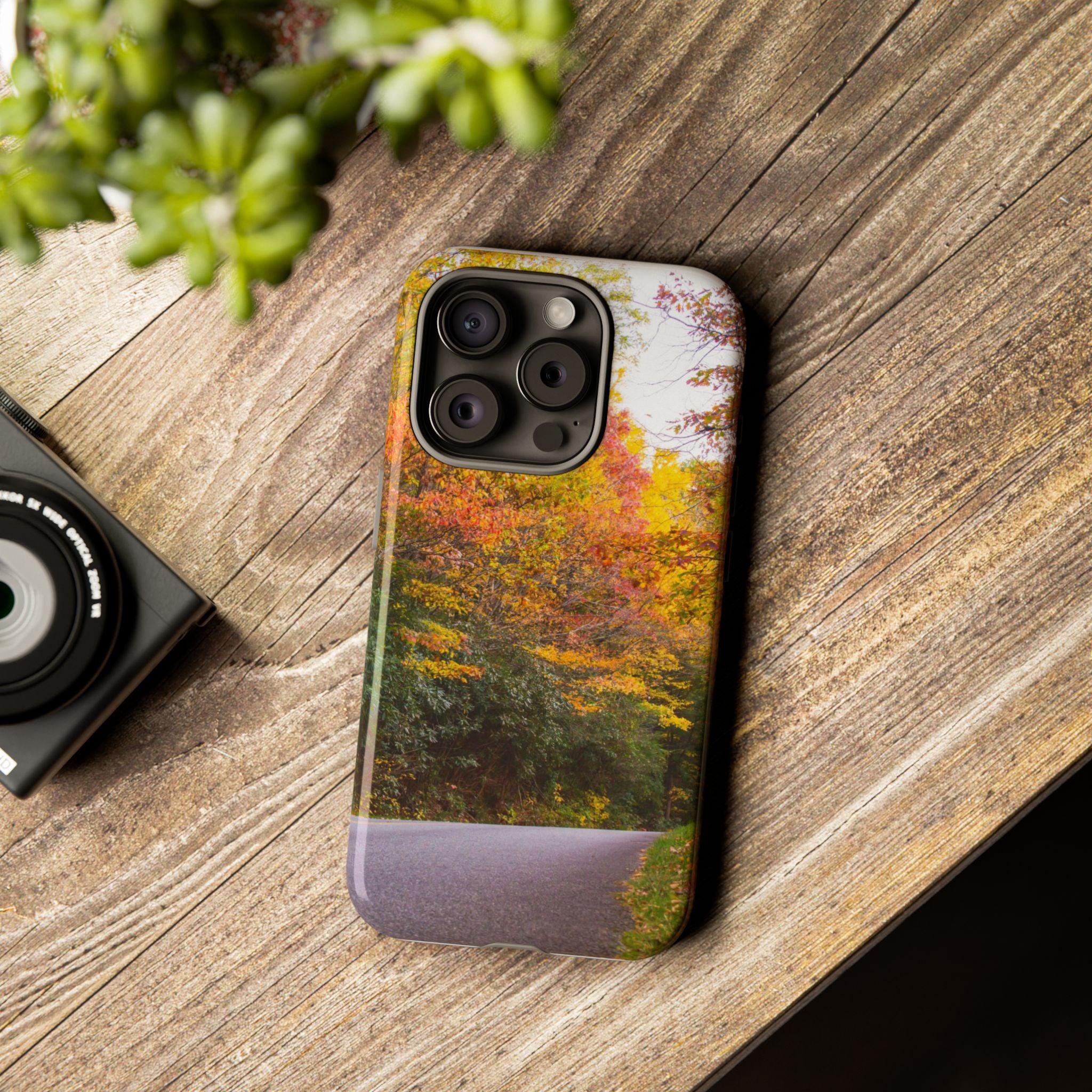 Fall Landscape Phone Case, Autumn iPhone Cover, Unique Tough Cases, Nature Lover Gift, Seasonal Phone Accessory, Eco-Friendly Design