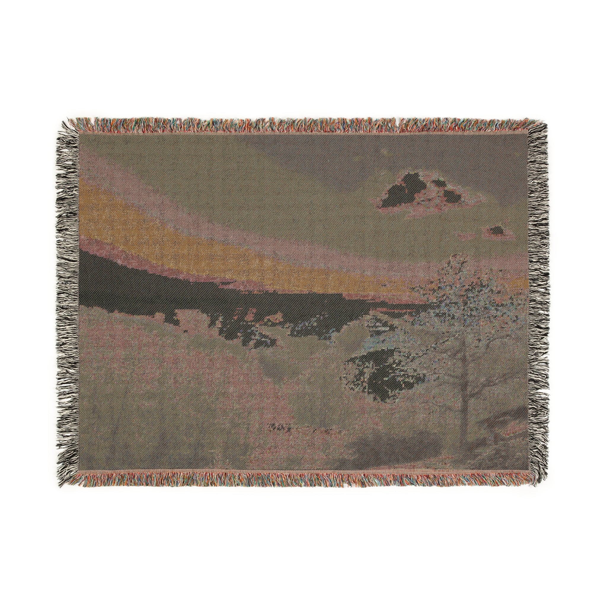 Cozy Scenic Woven Blanket - Perfect for Home Decor, Gifting, Warmth, Relaxation, Nature Lovers
