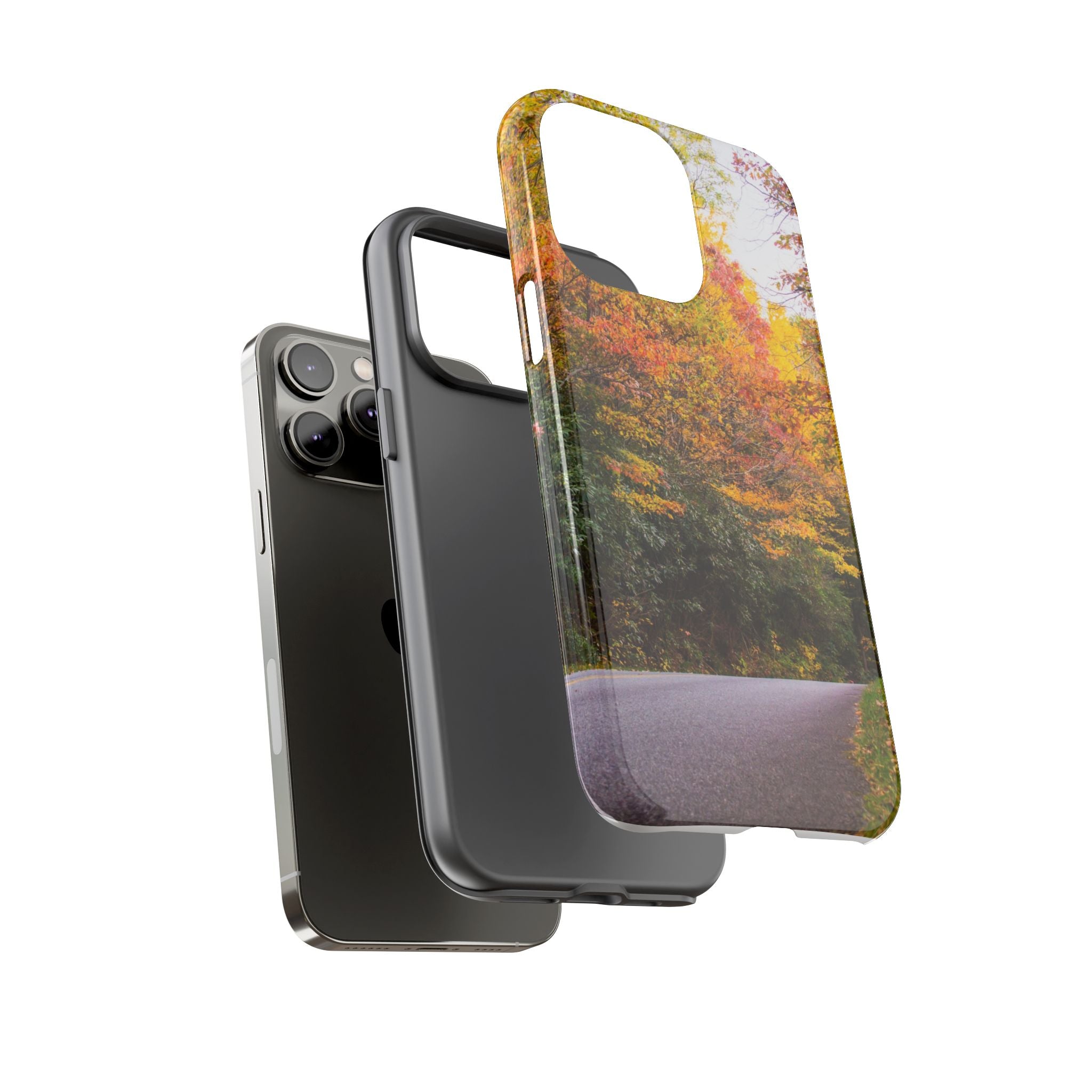 Fall Landscape Phone Case, Autumn iPhone Cover, Unique Tough Cases, Nature Lover Gift, Seasonal Phone Accessory, Eco-Friendly Design