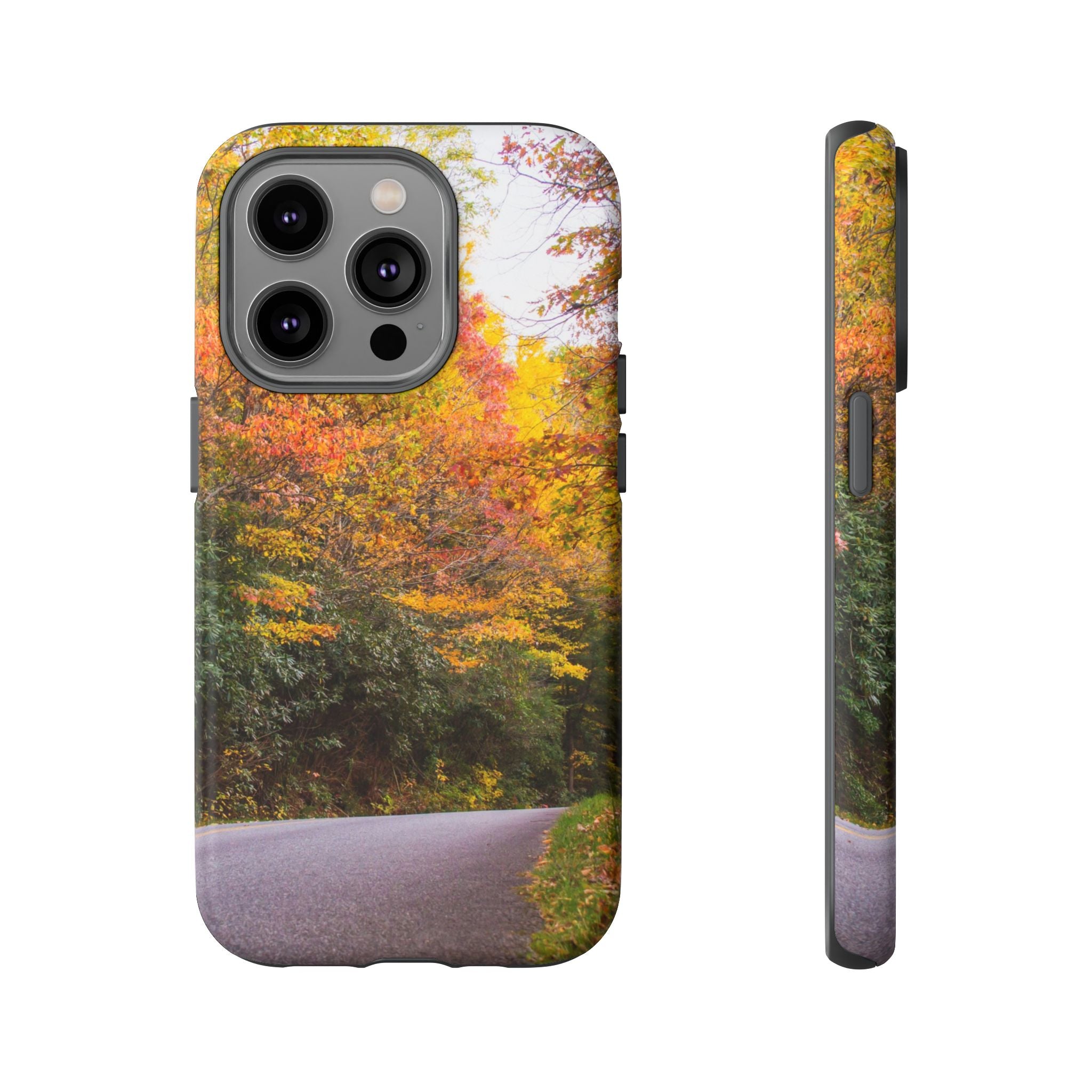 Fall Landscape Phone Case, Autumn iPhone Cover, Unique Tough Cases, Nature Lover Gift, Seasonal Phone Accessory, Eco-Friendly Design