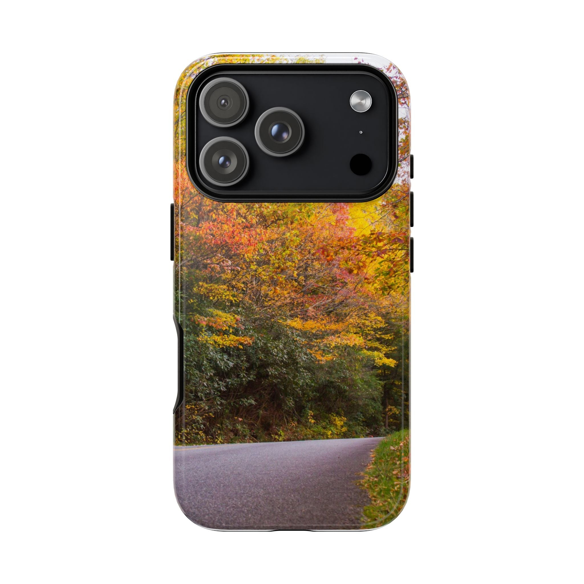 Fall Landscape Phone Case, Autumn iPhone Cover, Unique Tough Cases, Nature Lover Gift, Seasonal Phone Accessory, Eco-Friendly Design