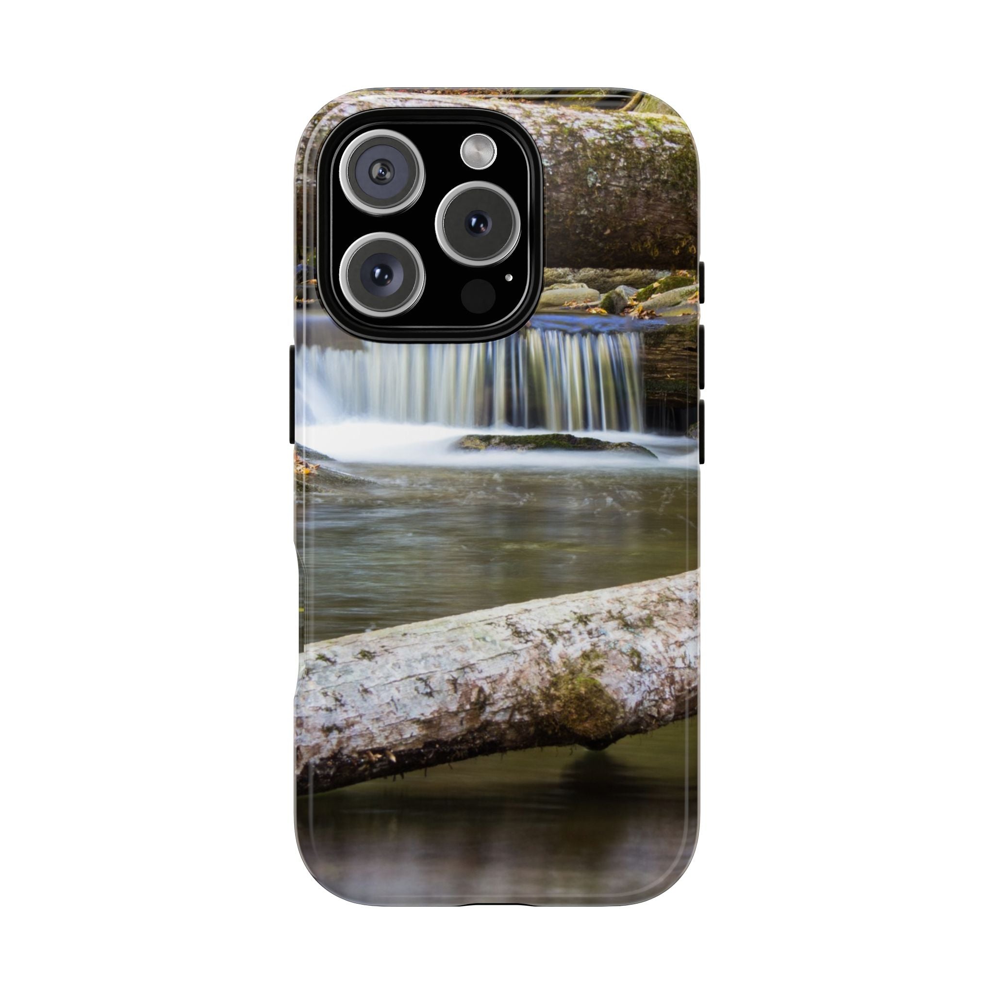 Nature-Inspired Phone Case, Tough Cases with Waterfall Design, Durable Phone Accessory, Outdoor Lover Gift, Nature Photography Case