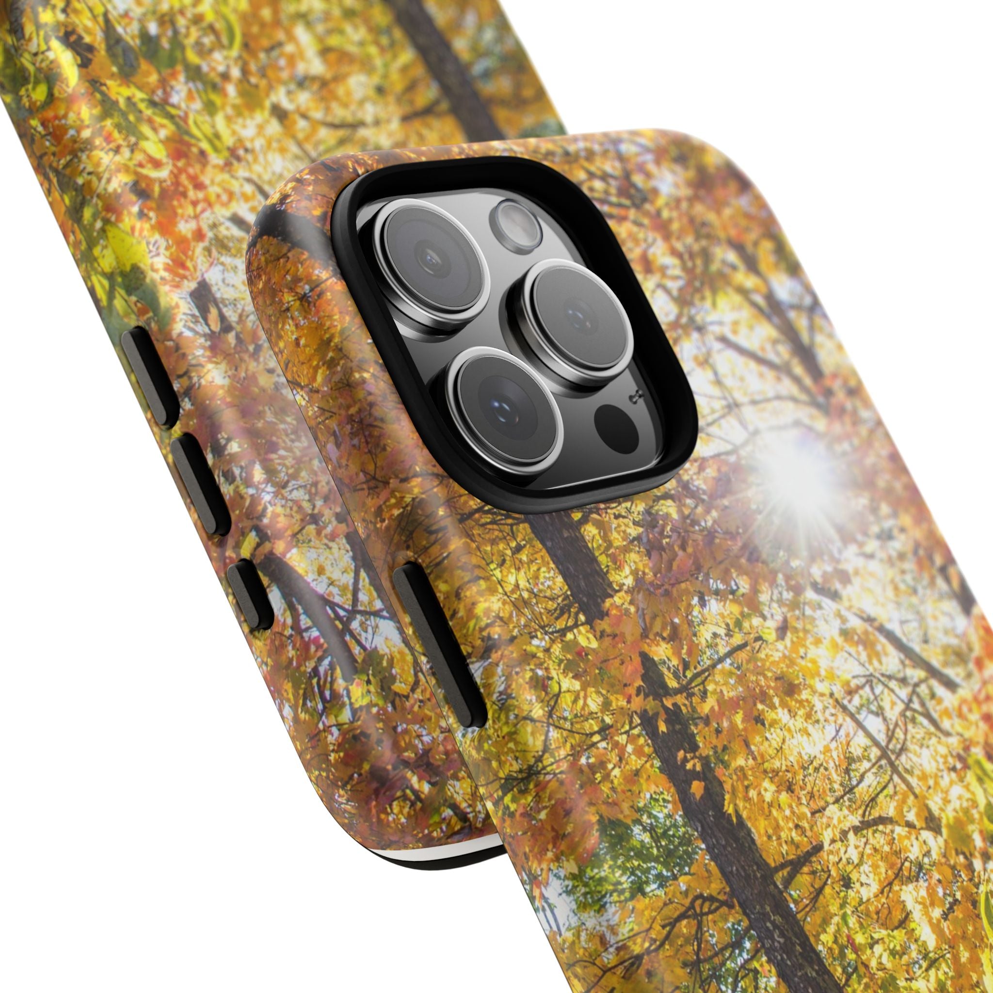 Autumn Forest Phone Case, Tough Cases for iPhone, Fall Vibes Accessories, Nature Lover Gift, Seasonal Phone Cover, Eco-Friendly Design