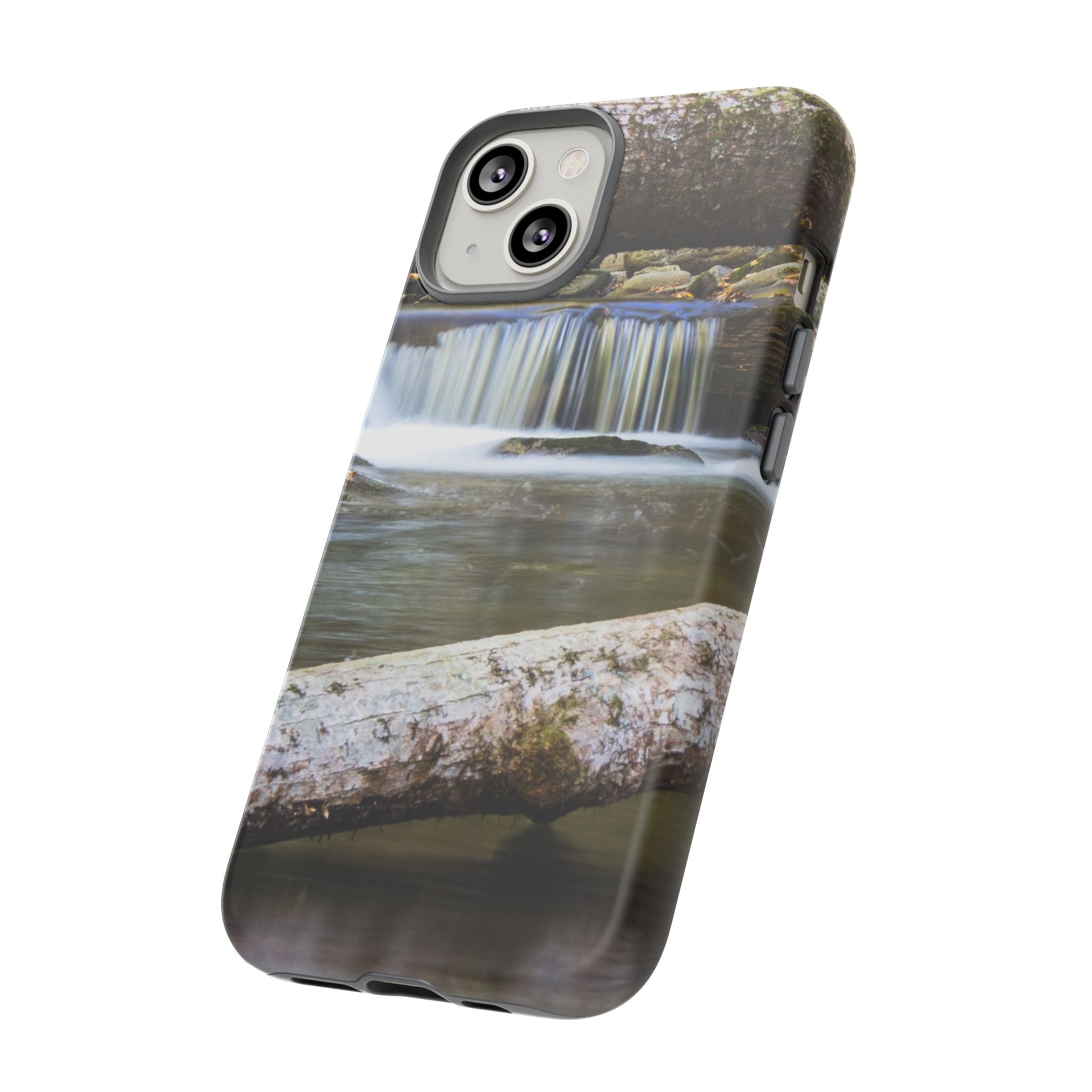 Nature-Inspired Phone Case, Tough Cases with Waterfall Design, Durable Phone Accessory, Outdoor Lover Gift, Nature Photography Case
