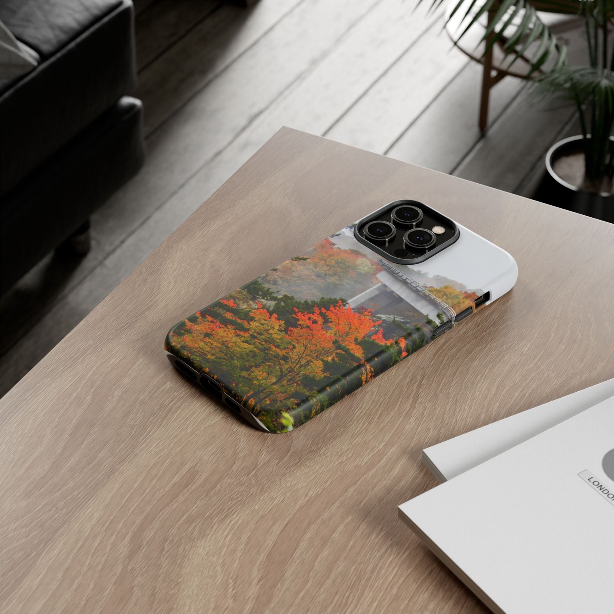 Autumn Landscape Phone Case, Fall Phone Cover, Tough Cases, Nature Lover Gift, Seasonal Decor
