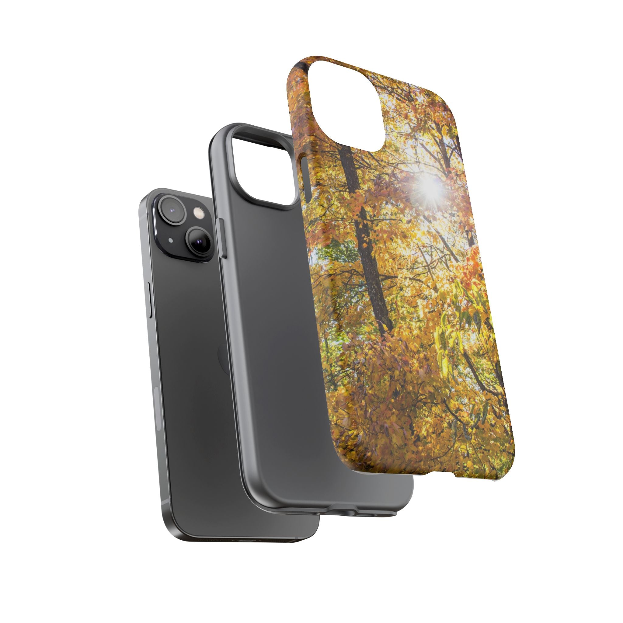 Autumn Forest Phone Case, Tough Cases for iPhone, Fall Vibes Accessories, Nature Lover Gift, Seasonal Phone Cover, Eco-Friendly Design