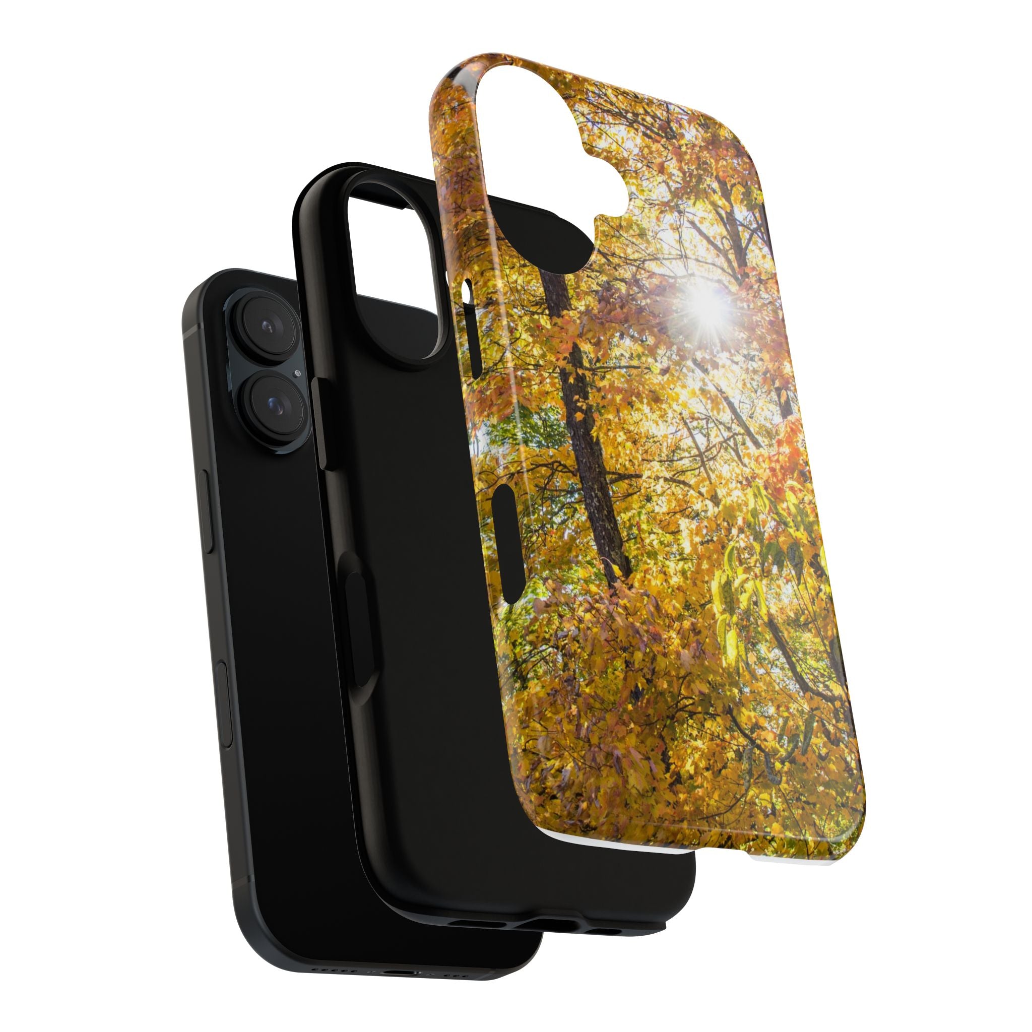 Autumn Forest Phone Case, Tough Cases for iPhone, Fall Vibes Accessories, Nature Lover Gift, Seasonal Phone Cover, Eco-Friendly Design