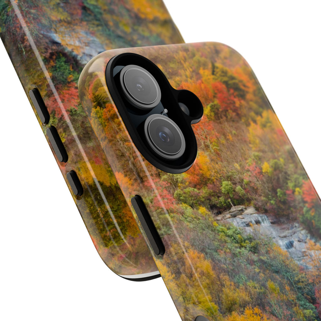 Nature-Inspired Phone Case, Tough Cases, Fall Landscape Design, Eco-Friendly, Protective Cover, Gifts for Nature Lovers