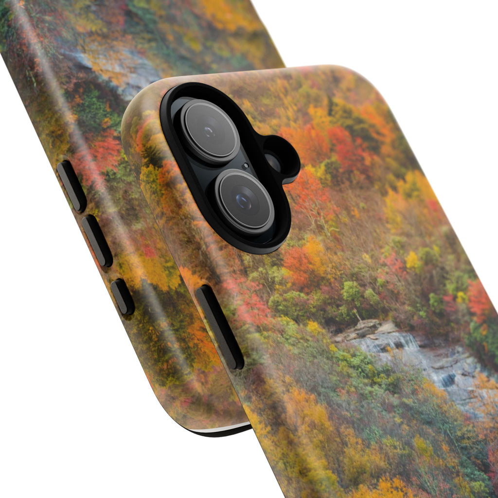 Nature-Inspired Phone Case, Tough Cases, Fall Landscape Design, Eco-Friendly, Protective Cover, Gifts for Nature Lovers