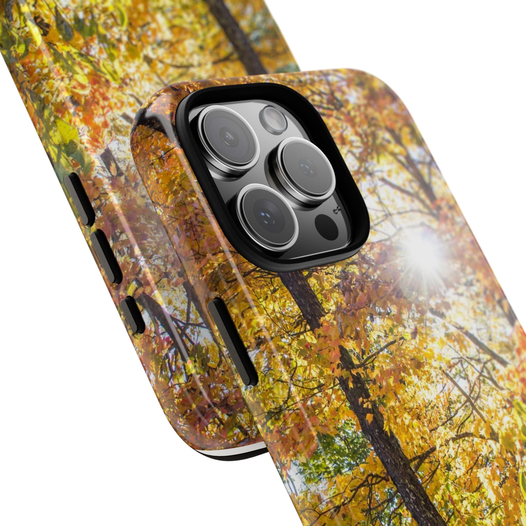 Autumn Forest Phone Case, Tough Cases for iPhone, Fall Vibes Accessories, Nature Lover Gift, Seasonal Phone Cover, Eco-Friendly Design