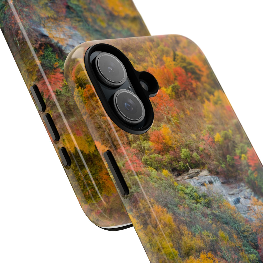 Nature-Inspired Phone Case, Tough Cases, Fall Landscape Design, Eco-Friendly, Protective Cover, Gifts for Nature Lovers