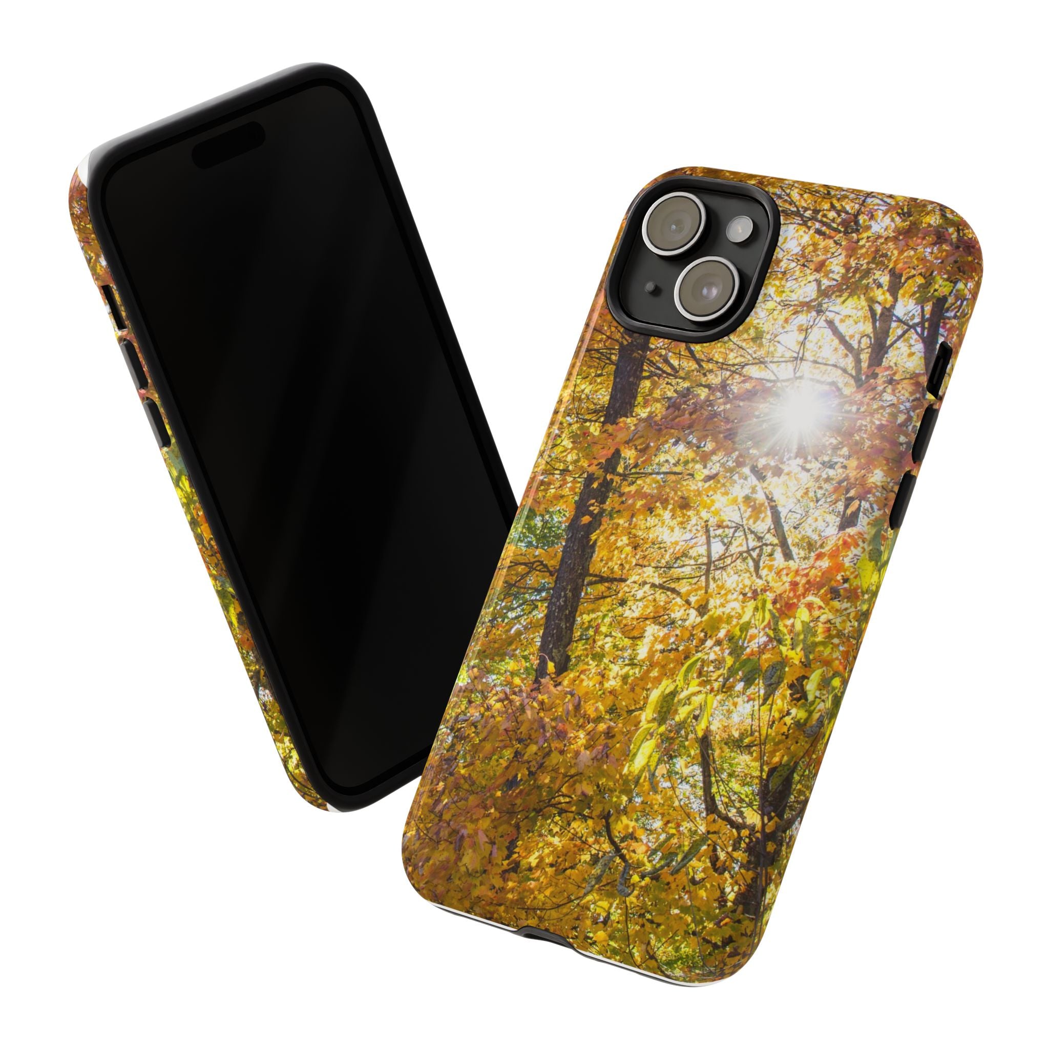 Autumn Forest Phone Case, Tough Cases for iPhone, Fall Vibes Accessories, Nature Lover Gift, Seasonal Phone Cover, Eco-Friendly Design