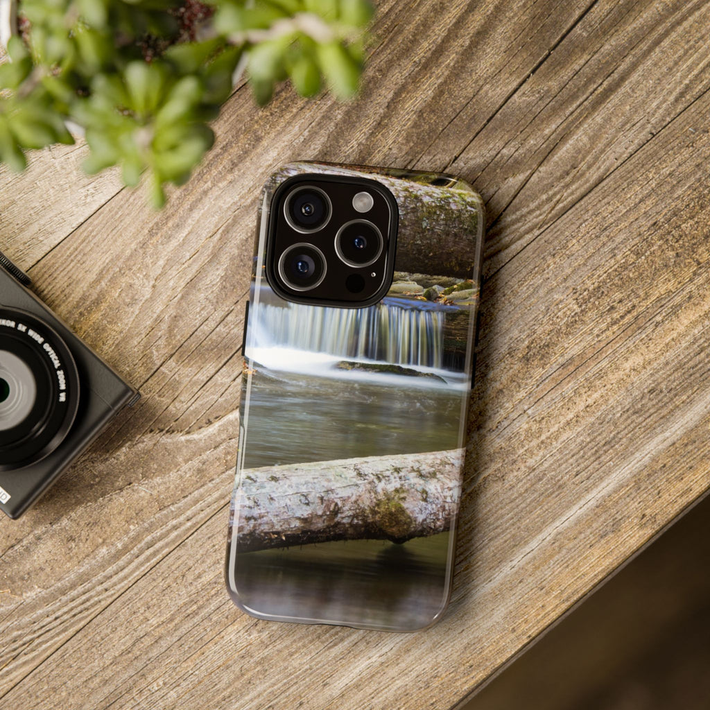 Nature-Inspired Phone Case, Tough Cases with Waterfall Design, Durable Phone Accessory, Outdoor Lover Gift, Nature Photography Case