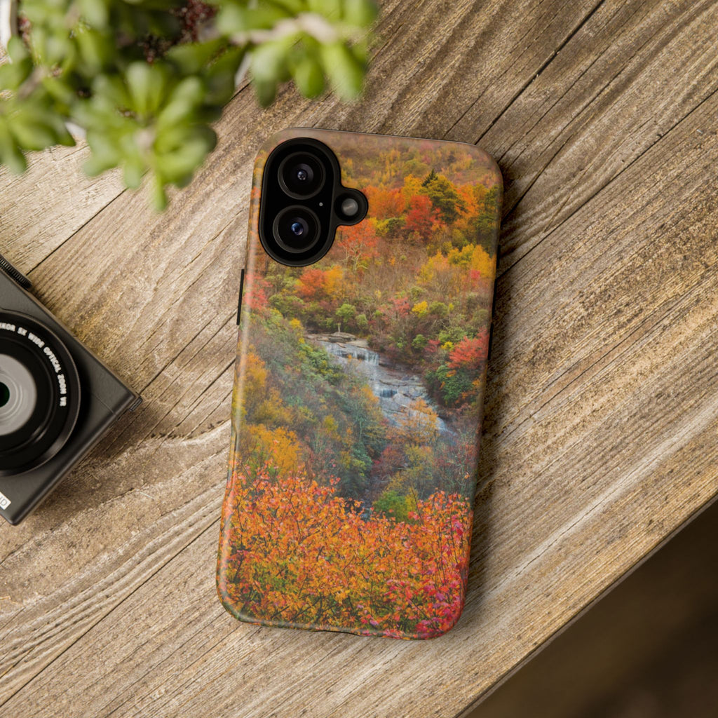 Nature-Inspired Phone Case, Tough Cases, Fall Landscape Design, Eco-Friendly, Protective Cover, Gifts for Nature Lovers