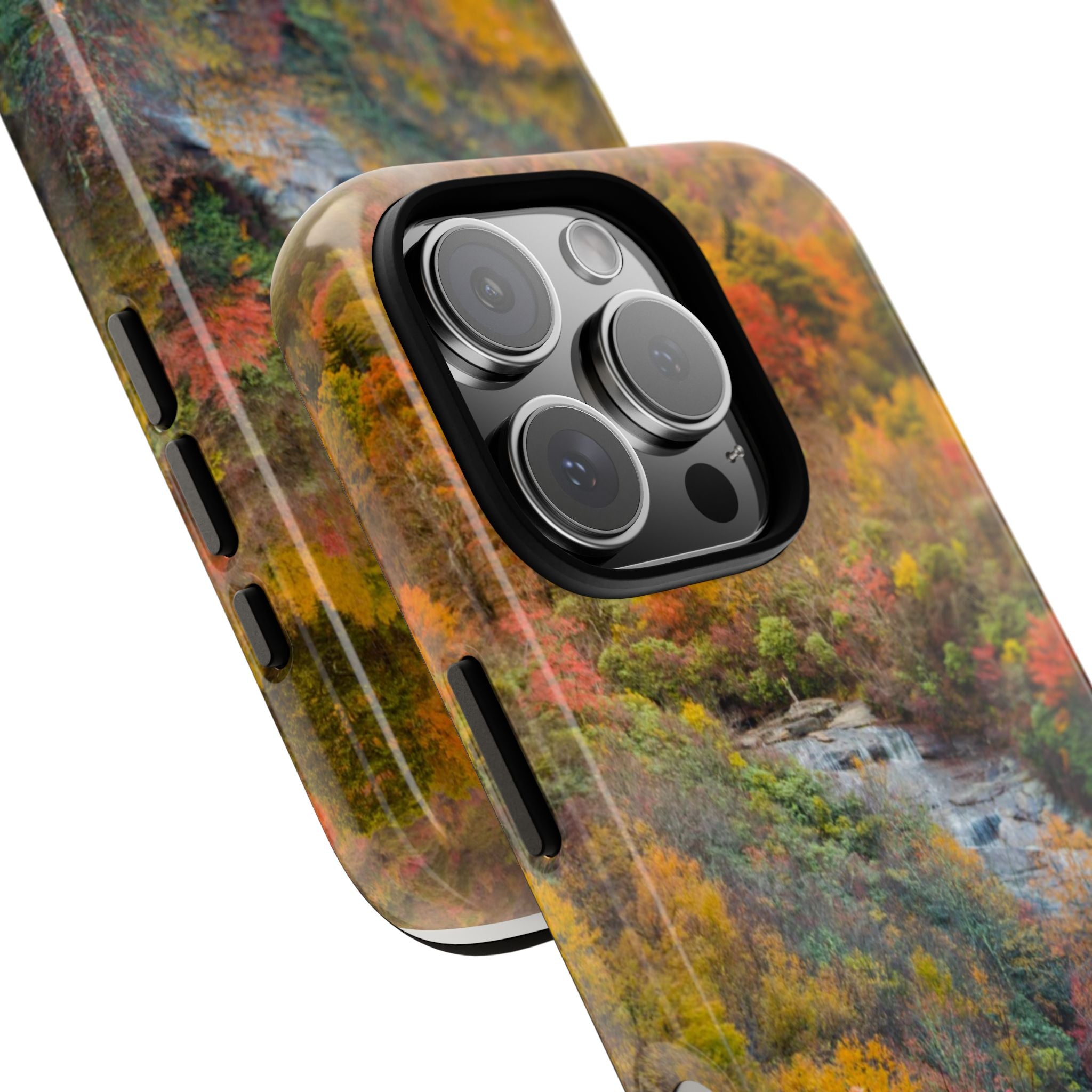 Nature-Inspired Phone Case, Tough Cases, Fall Landscape Design, Eco-Friendly, Protective Cover, Gifts for Nature Lovers