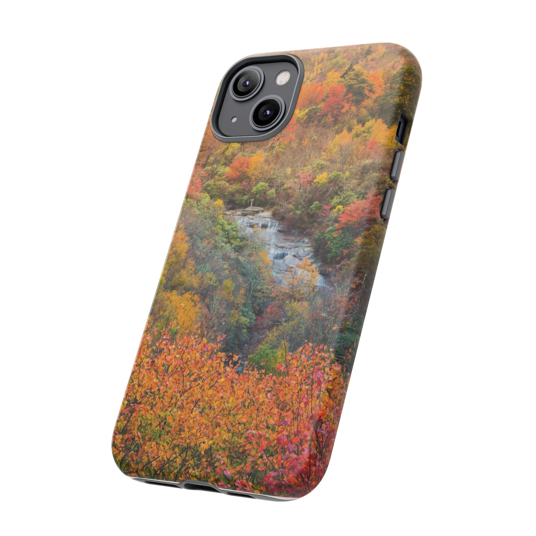 Nature-Inspired Phone Case, Tough Cases, Fall Landscape Design, Eco-Friendly, Protective Cover, Gifts for Nature Lovers
