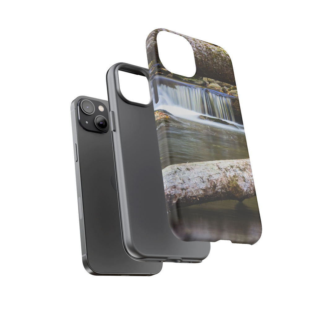 Nature-Inspired Phone Case, Tough Cases with Waterfall Design, Durable Phone Accessory, Outdoor Lover Gift, Nature Photography Case