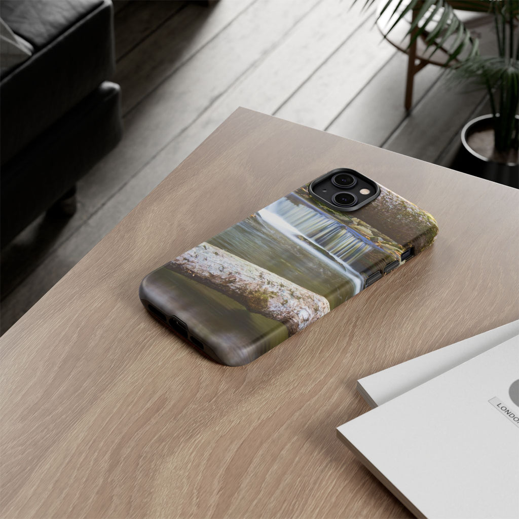 Nature-Inspired Phone Case, Tough Cases with Waterfall Design, Durable Phone Accessory, Outdoor Lover Gift, Nature Photography Case