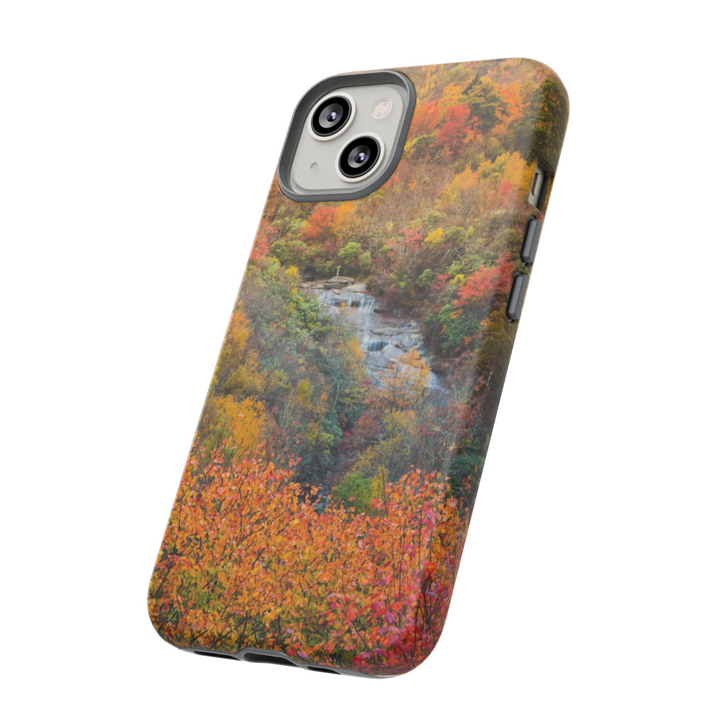 Nature-Inspired Phone Case, Tough Cases, Fall Landscape Design, Eco-Friendly, Protective Cover, Gifts for Nature Lovers
