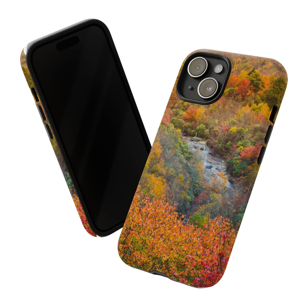 Nature-Inspired Phone Case, Tough Cases, Fall Landscape Design, Eco-Friendly, Protective Cover, Gifts for Nature Lovers