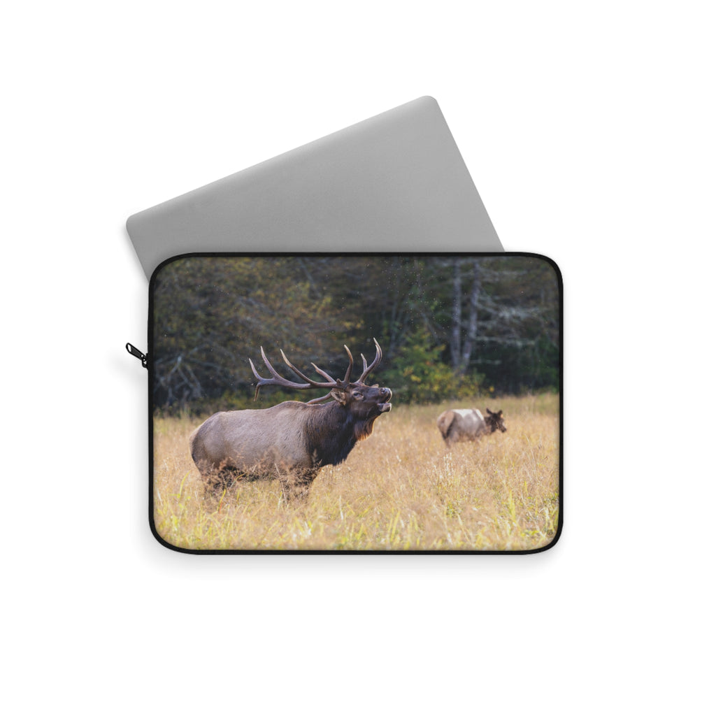 Nature-Inspired Laptop Sleeve with Majestic Elk Design, Wilderness Gift, Tech Accessories for Nature Lovers, Laptop Case, Travel Sleeve