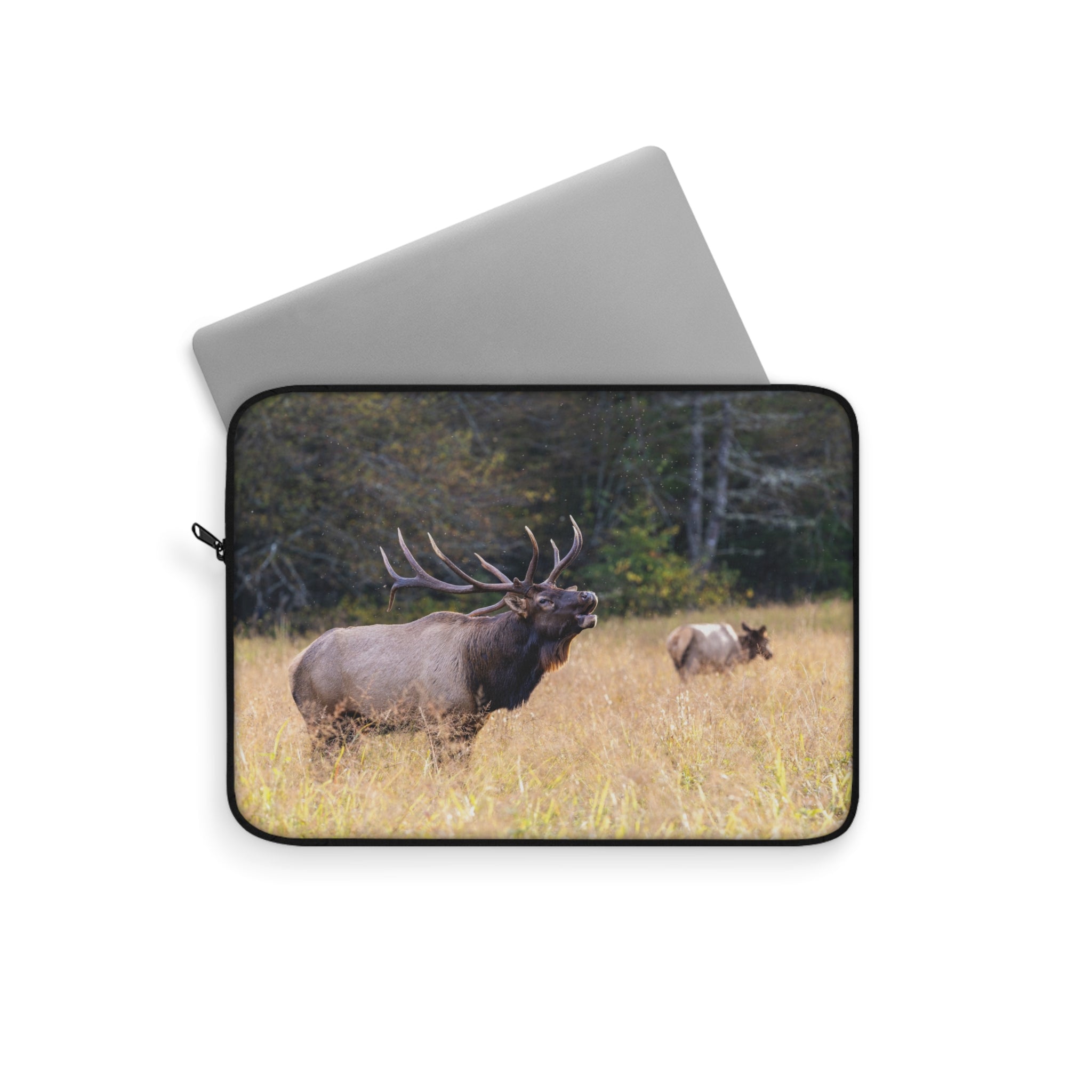 Nature-Inspired Laptop Sleeve with Majestic Elk Design, Wilderness Gift, Tech Accessories for Nature Lovers, Laptop Case, Travel Sleeve