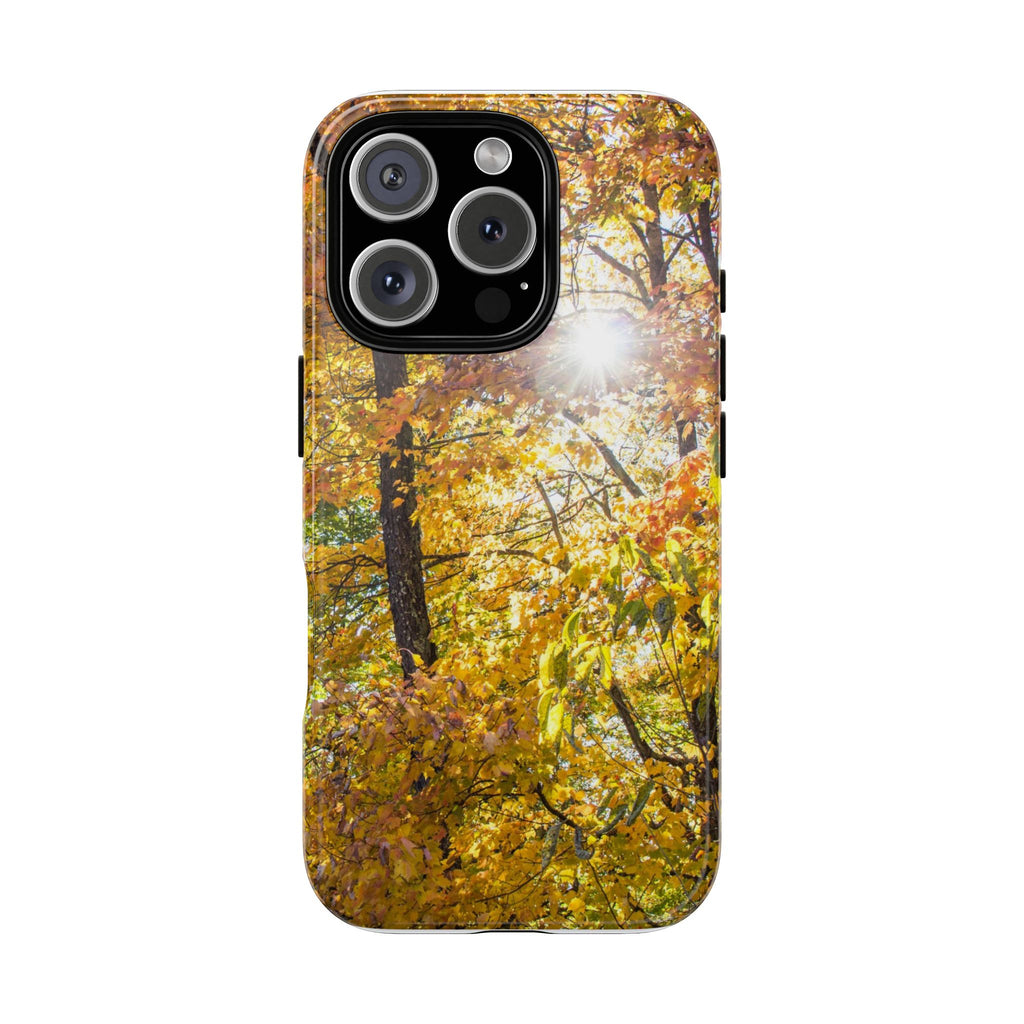 Autumn Forest Phone Case, Tough Cases for iPhone, Fall Vibes Accessories, Nature Lover Gift, Seasonal Phone Cover, Eco-Friendly Design